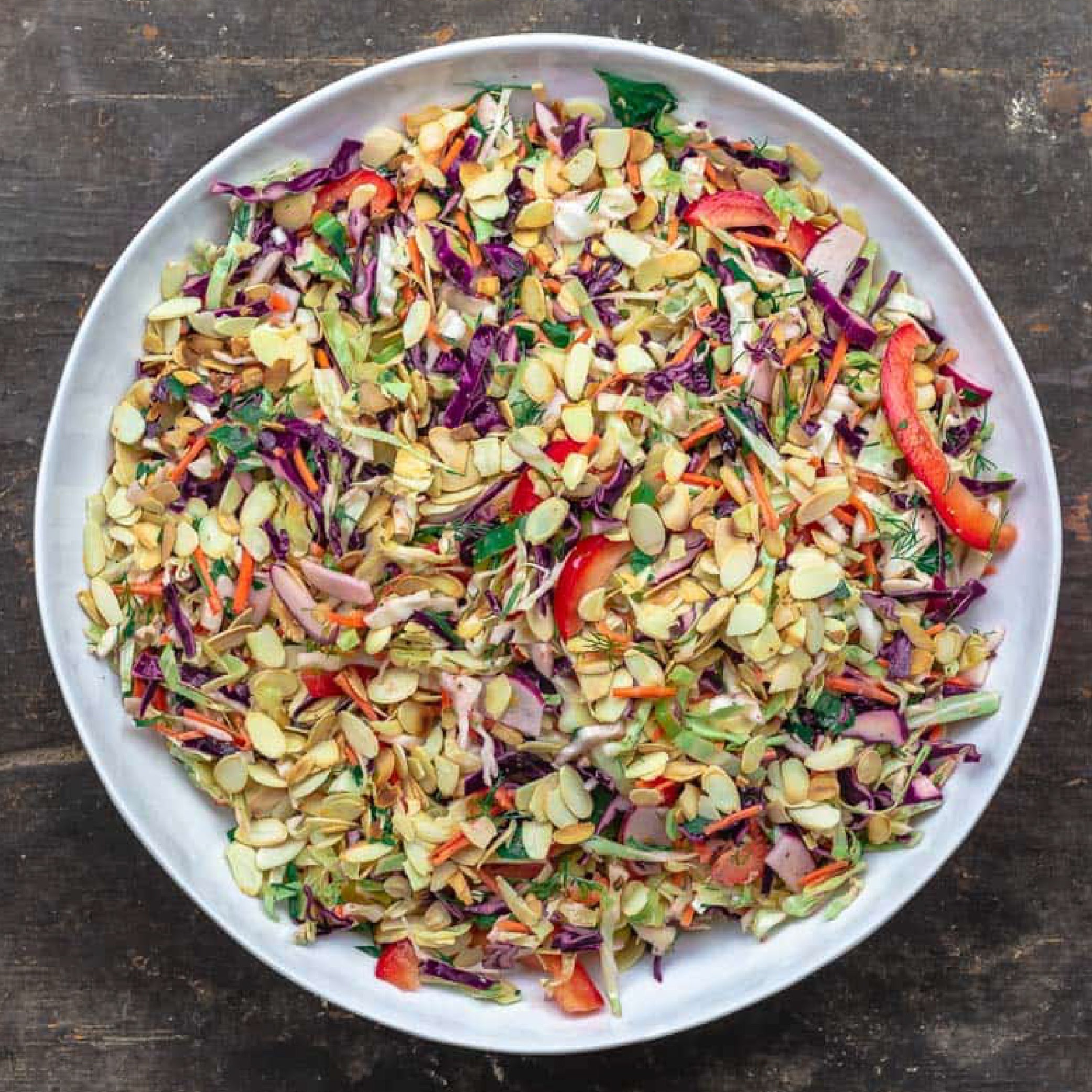 CHRISTMAS ASIAN SLAW SALAD | NO MAYO!