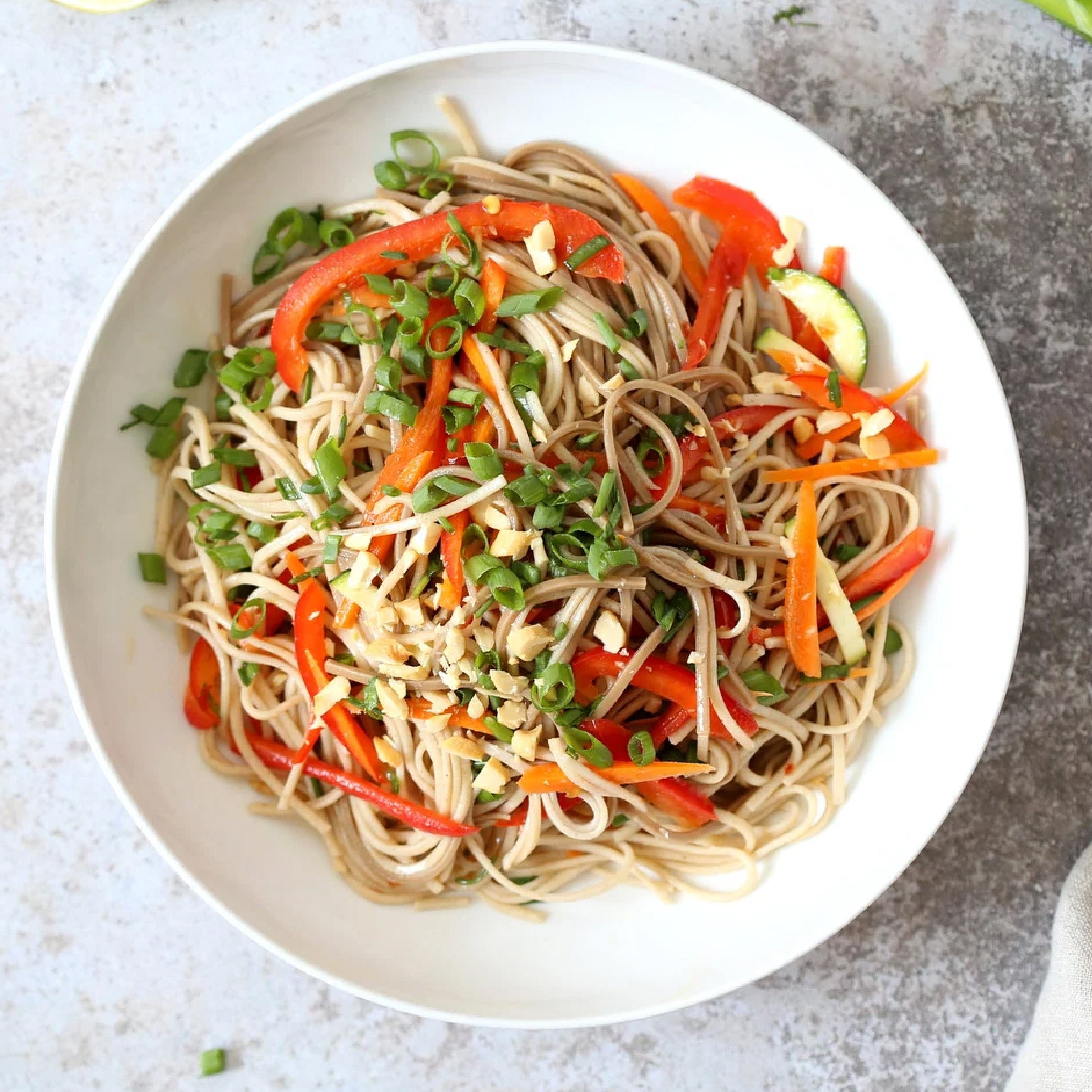 FRESH & TASTY COLD SOBA NOODLE SALAD
