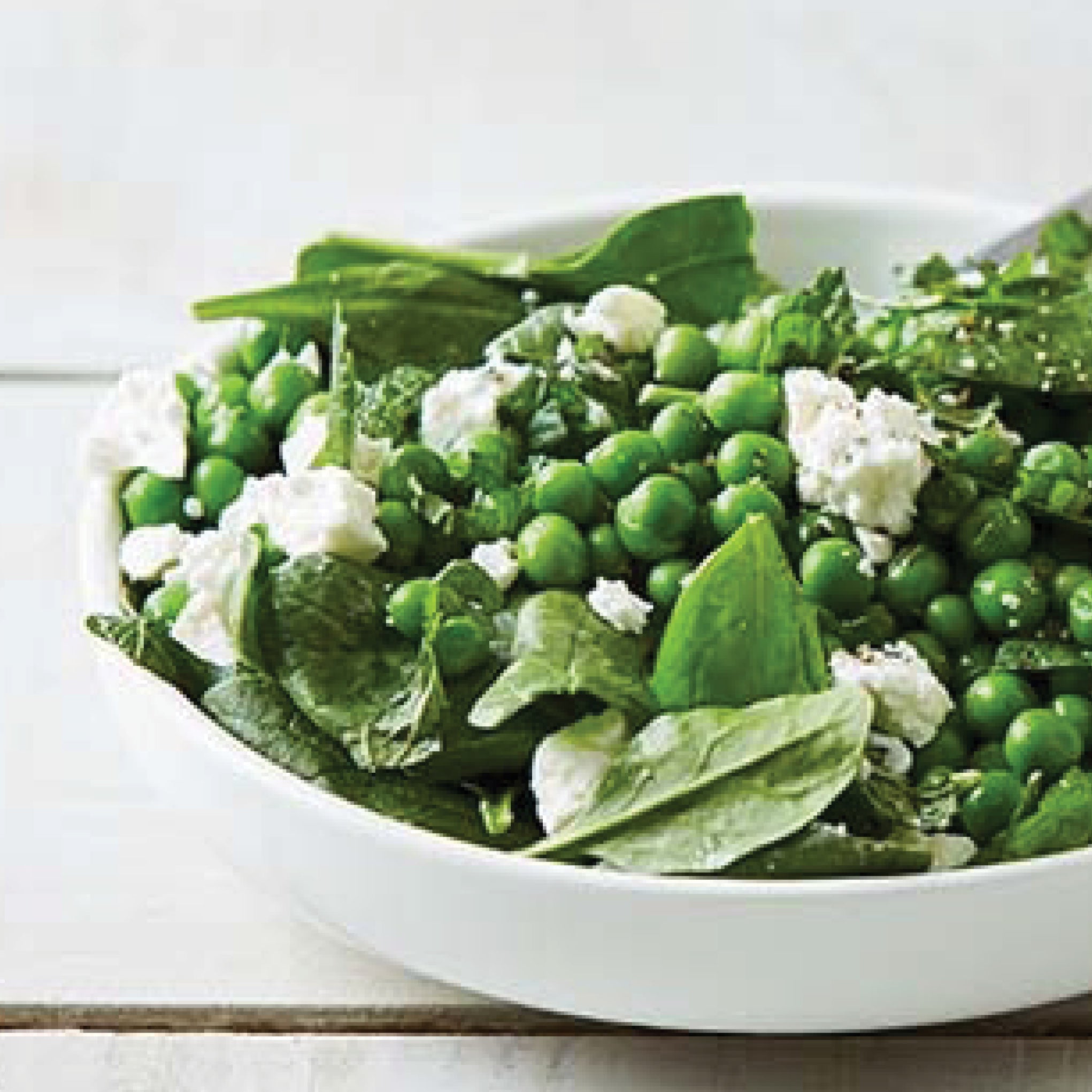 CHRISTMAS SALAD | FRESH PEA, MINT, FETA SALAD