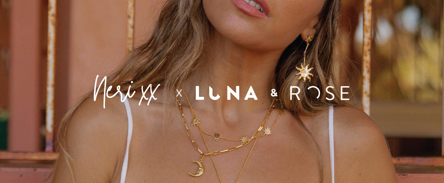 Byron Bay influencer Neri x Luna and Rose jewellery collaboration