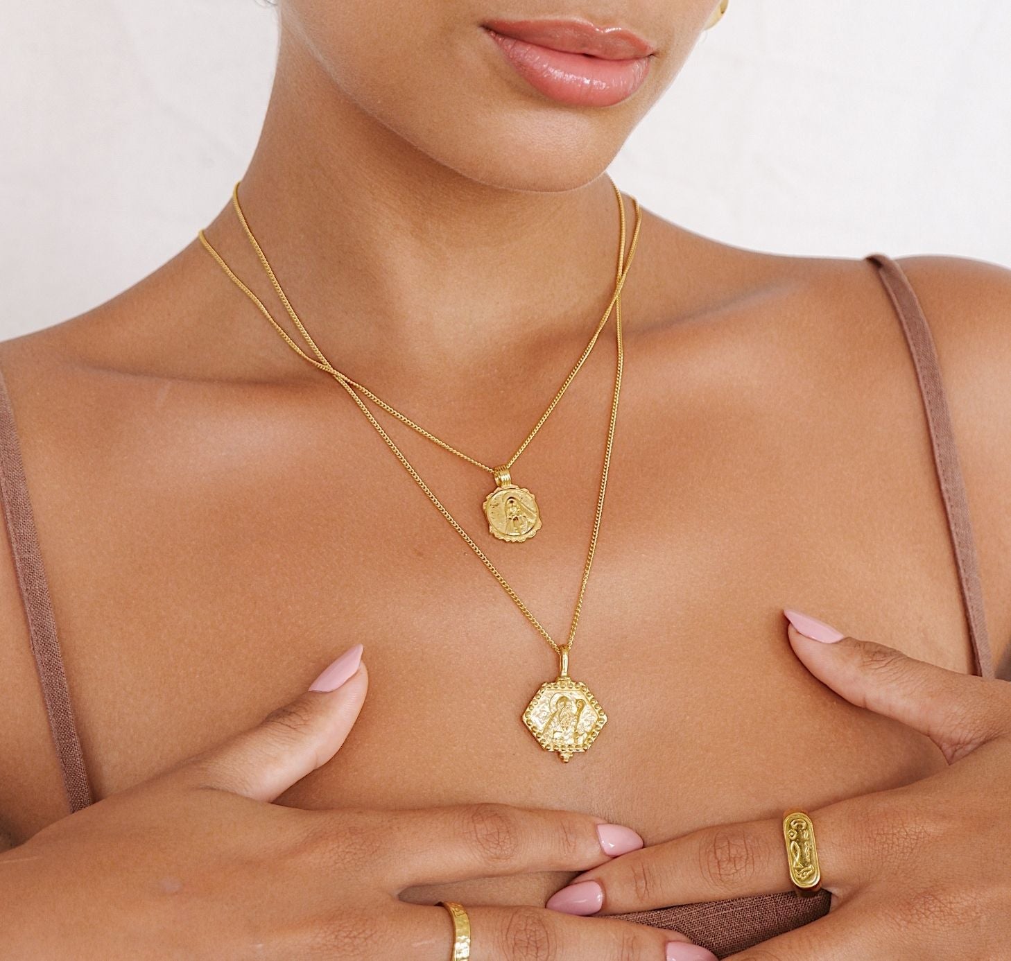 St Cabrini - Patron Saint of Immigrants - Gold