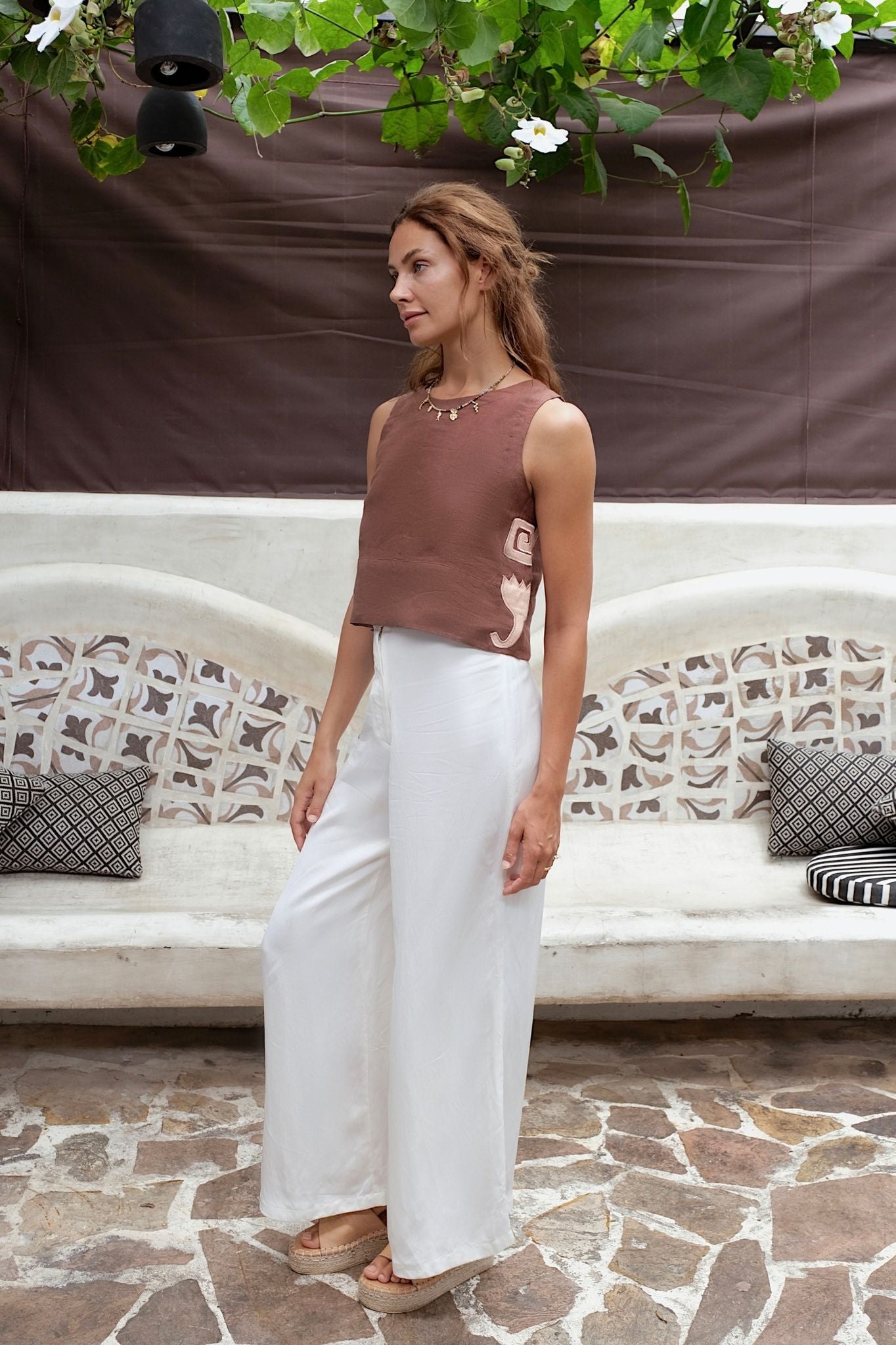 DAHLIA CROP TOP - Espresso