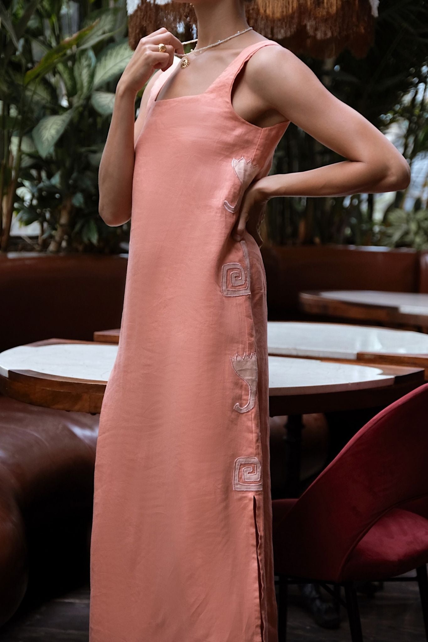 POPPY DRESS - Vintage Blush