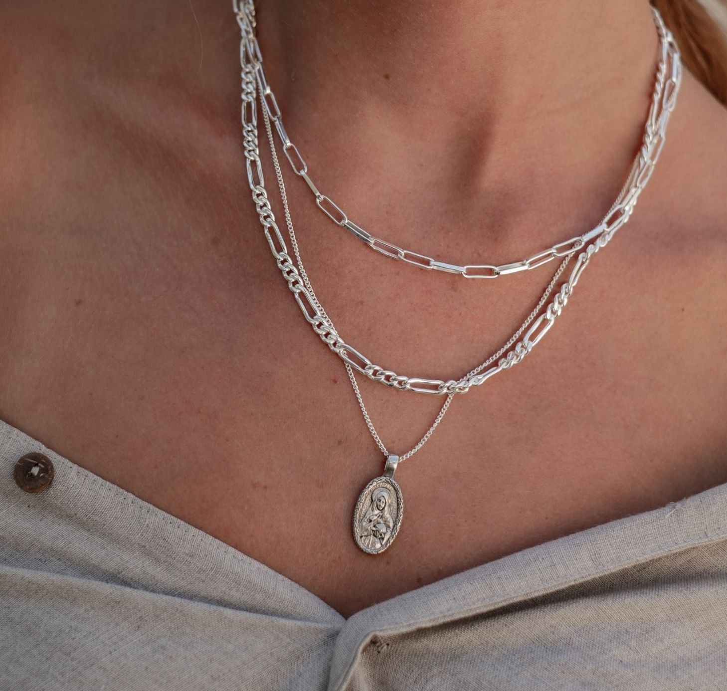 St Melangell - Patron Saint of Small Animals - CHARM ONLY - Silver