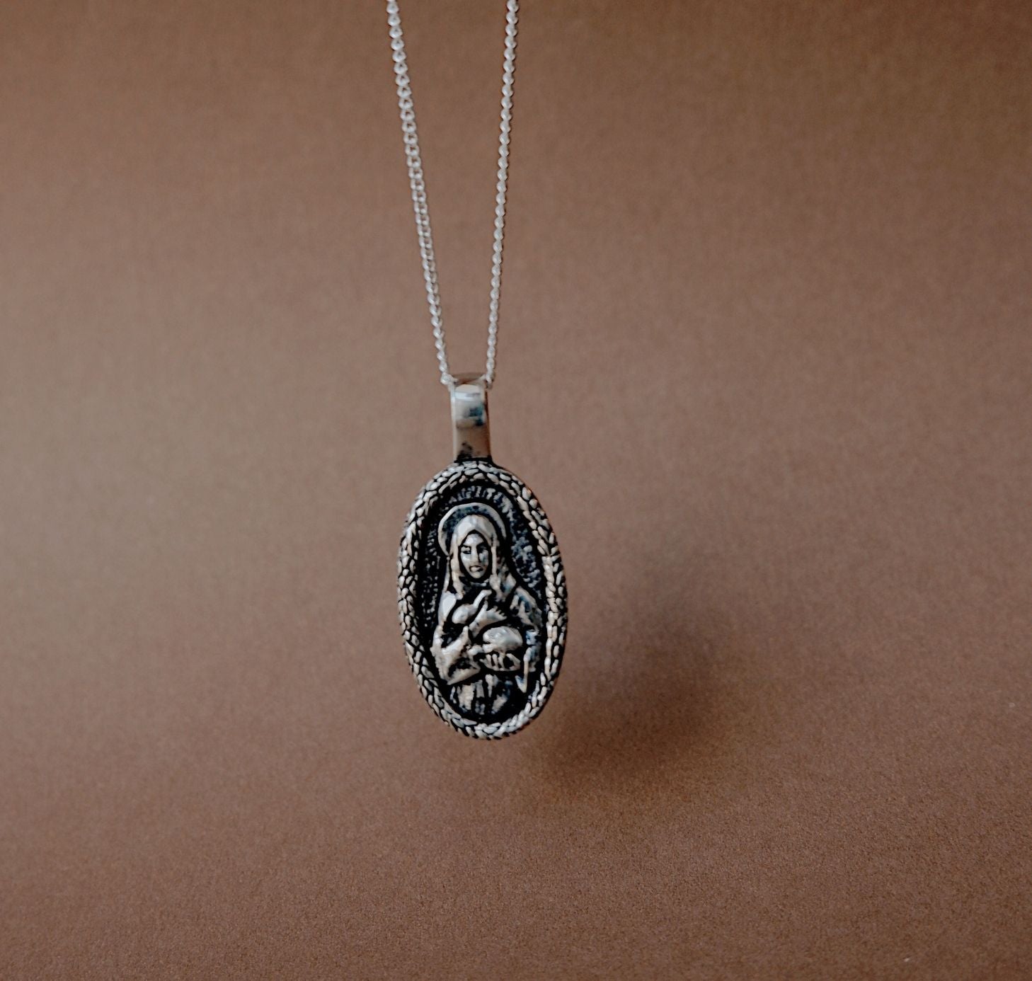 St Melangell - Patron Saint of Small Animals - CHARM ONLY - Silver