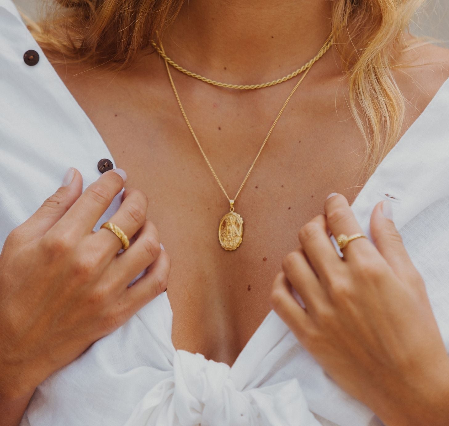 Our Lady of Charity - Patroness of Cuba - CHARM ONLY - Gold