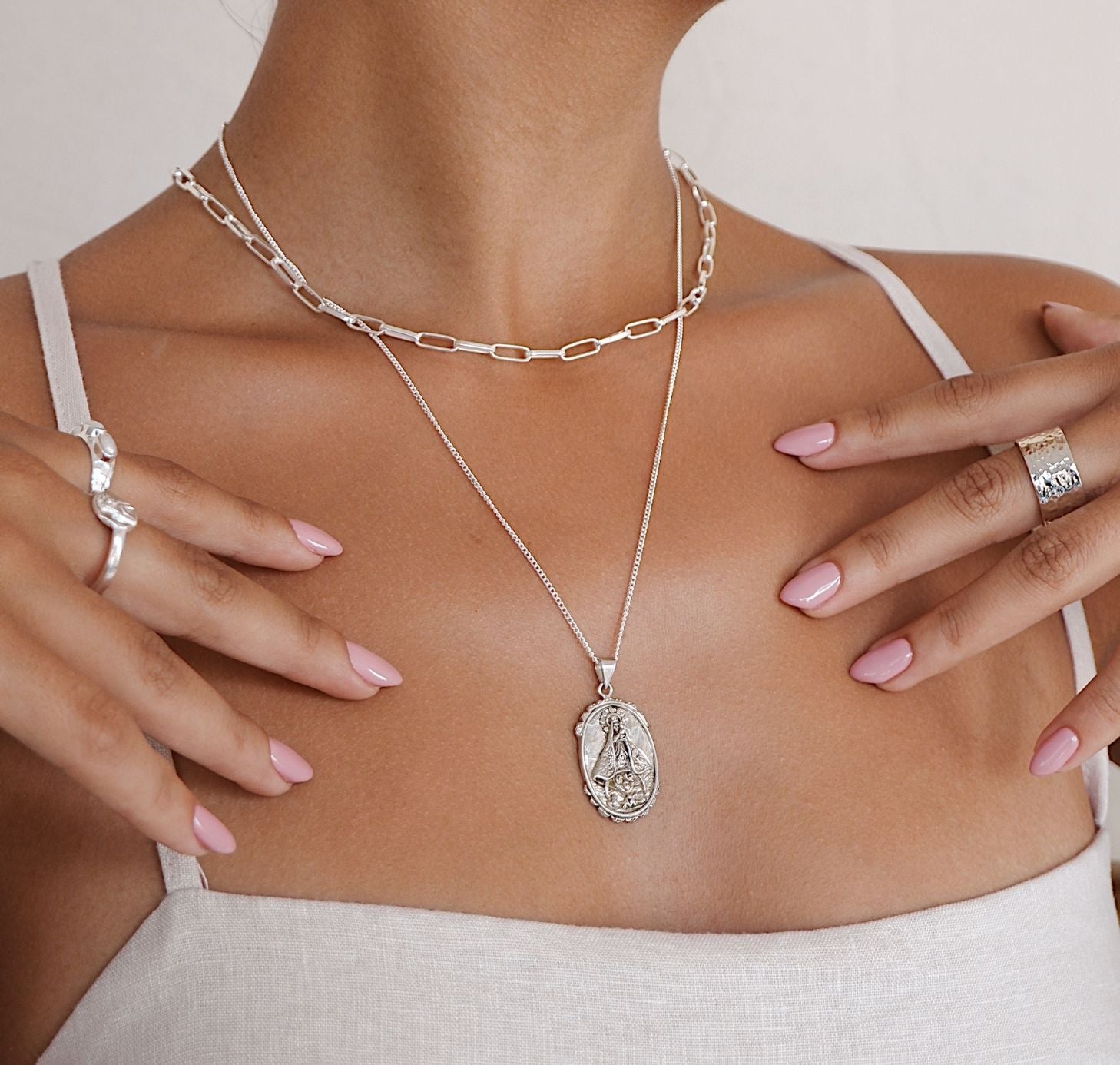 Our Lady of Charity - Patroness of Cuba - CHARM ONLY - Silver