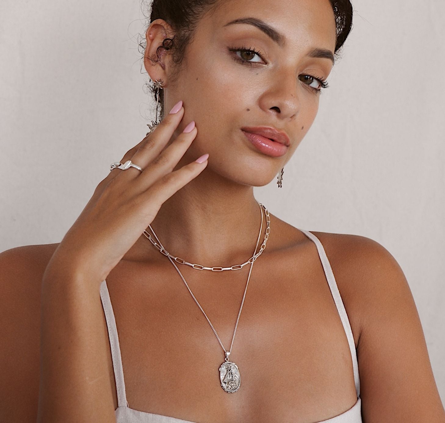 Our Lady of Charity - Patroness of Cuba Necklace - Silver