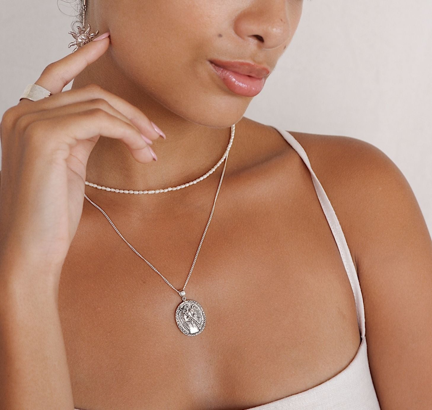 St Raphael - Patron Saint of Happy Meetings, Doctors & Nurses - Silver