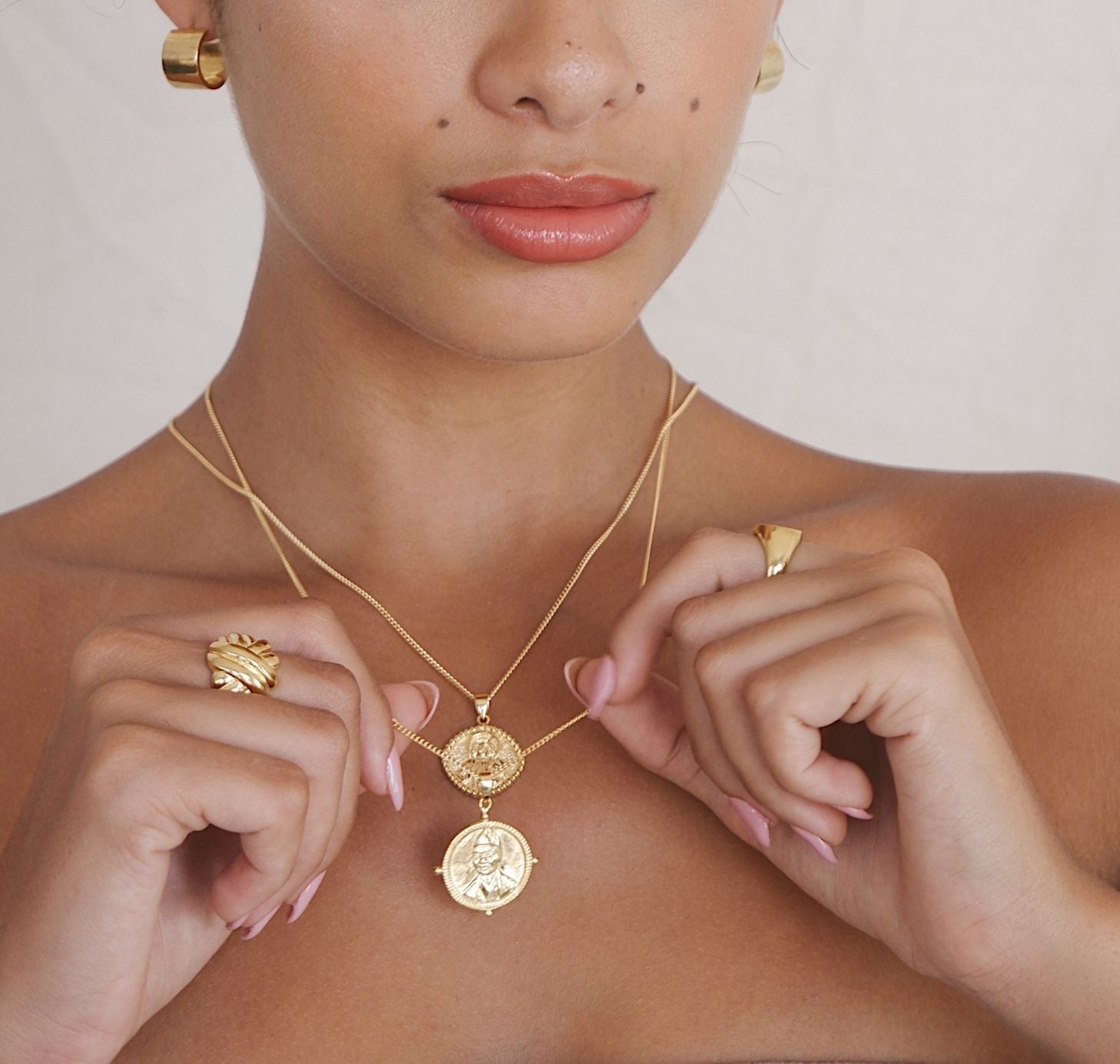 9KT SOLID GOLD - SOJOURNER 'STRENGTH' NECKLACE