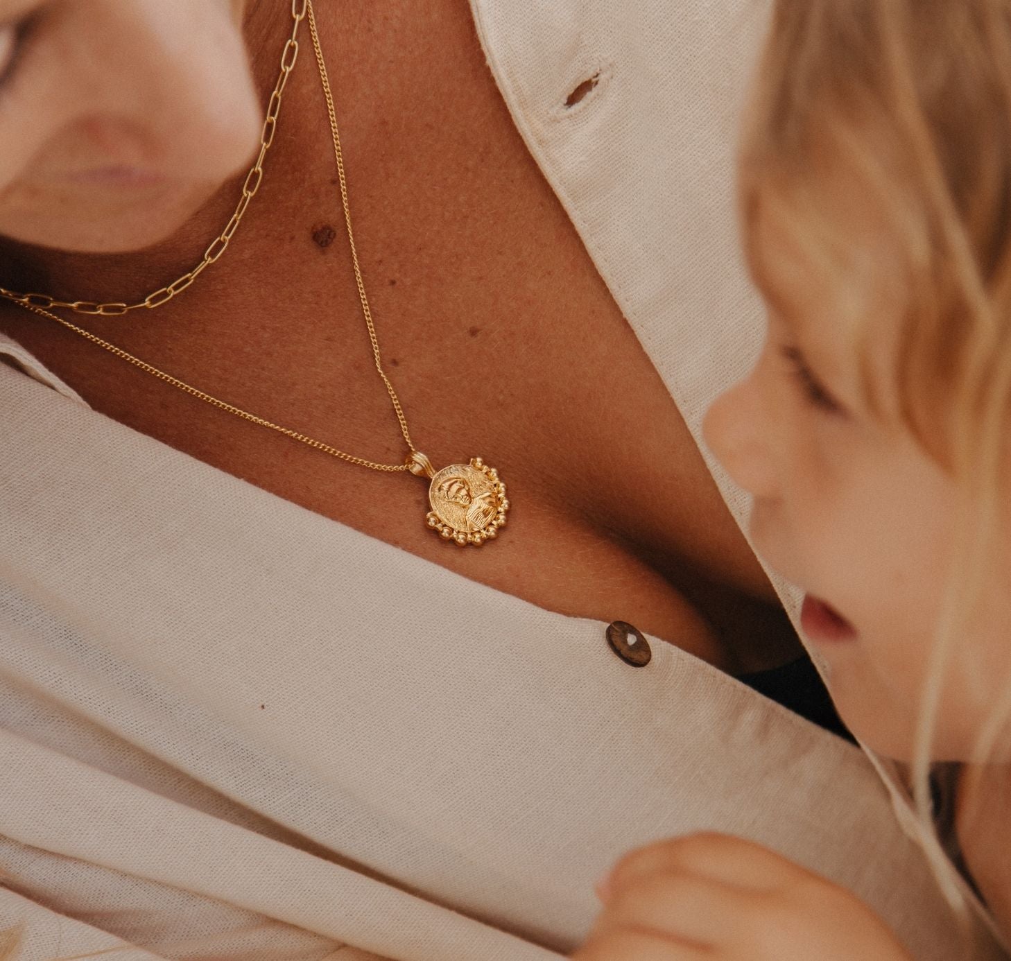 Kate Sheppard Pendant for Independence Necklace - Gold