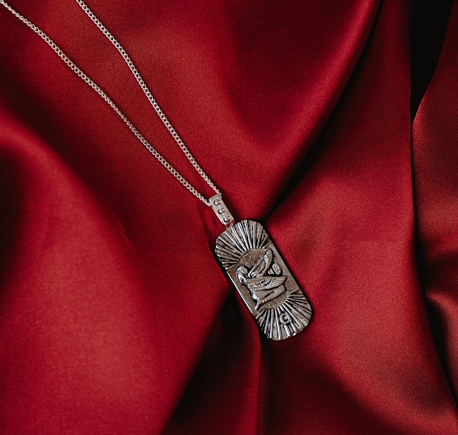 Truth & Good Luck Necklace (Reversible) - Silver