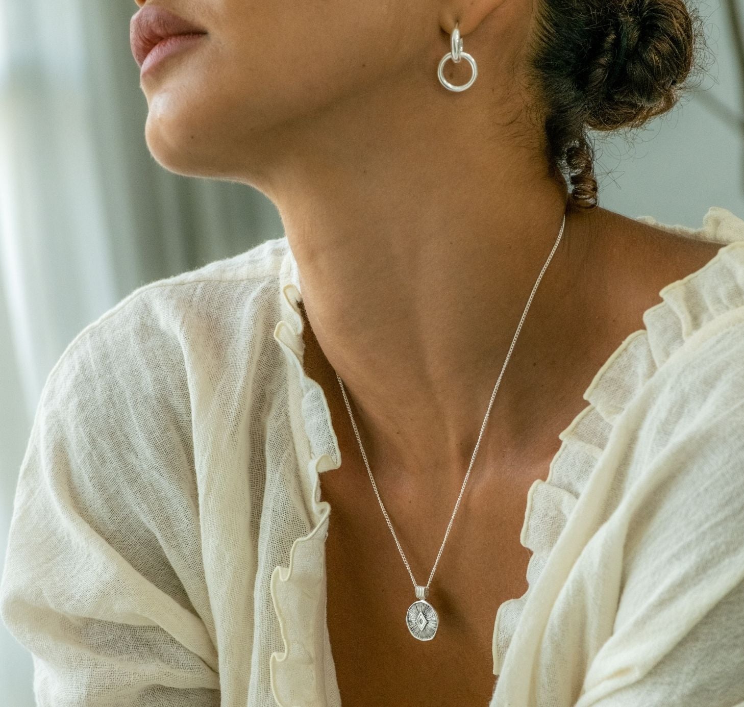 Health Necklace (Reversible) - Silver