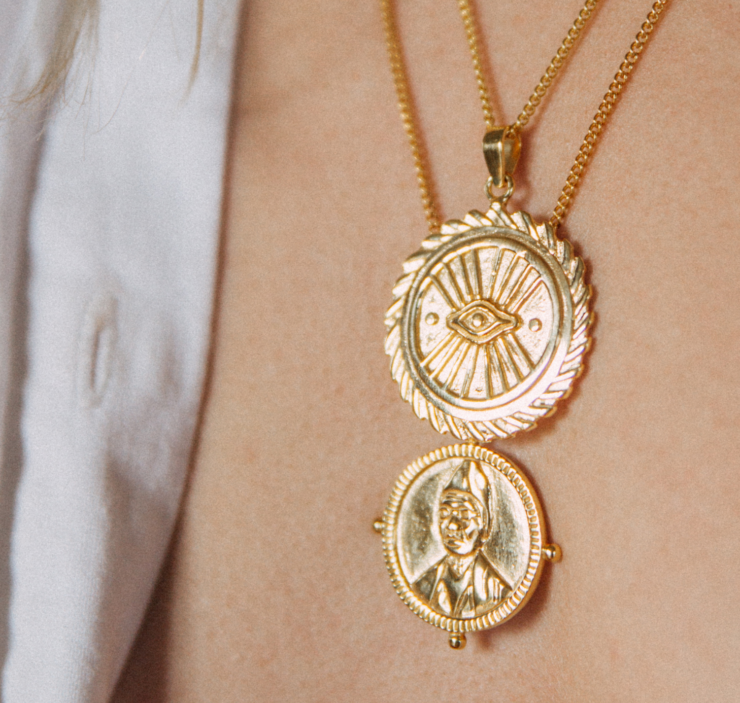 9KT SOLID GOLD - SOJOURNER 'STRENGTH' NECKLACE