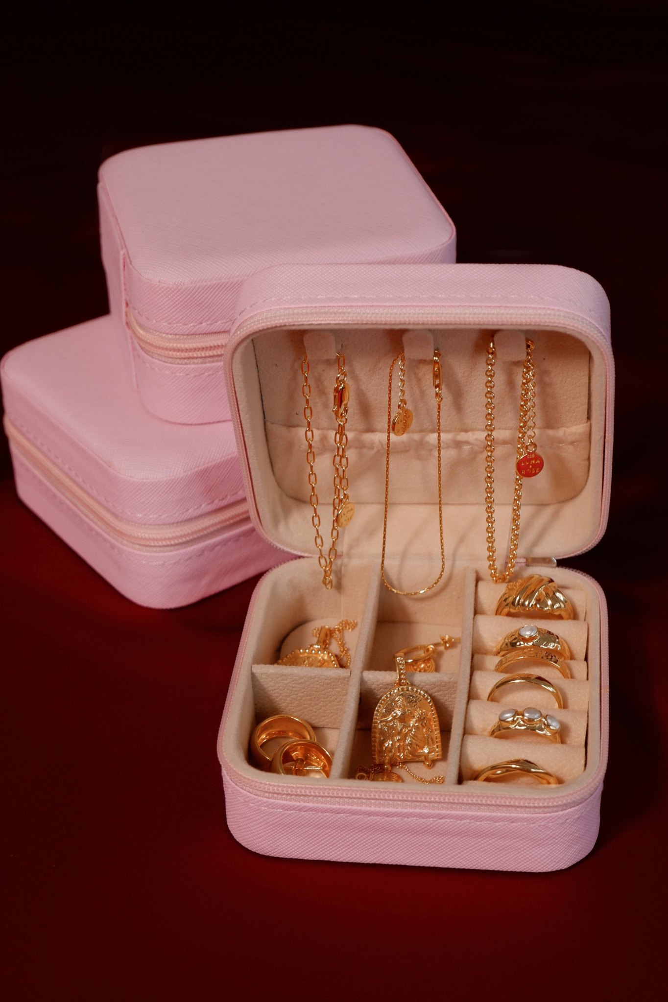 The Jessie Jewellery Travel Case - Blush