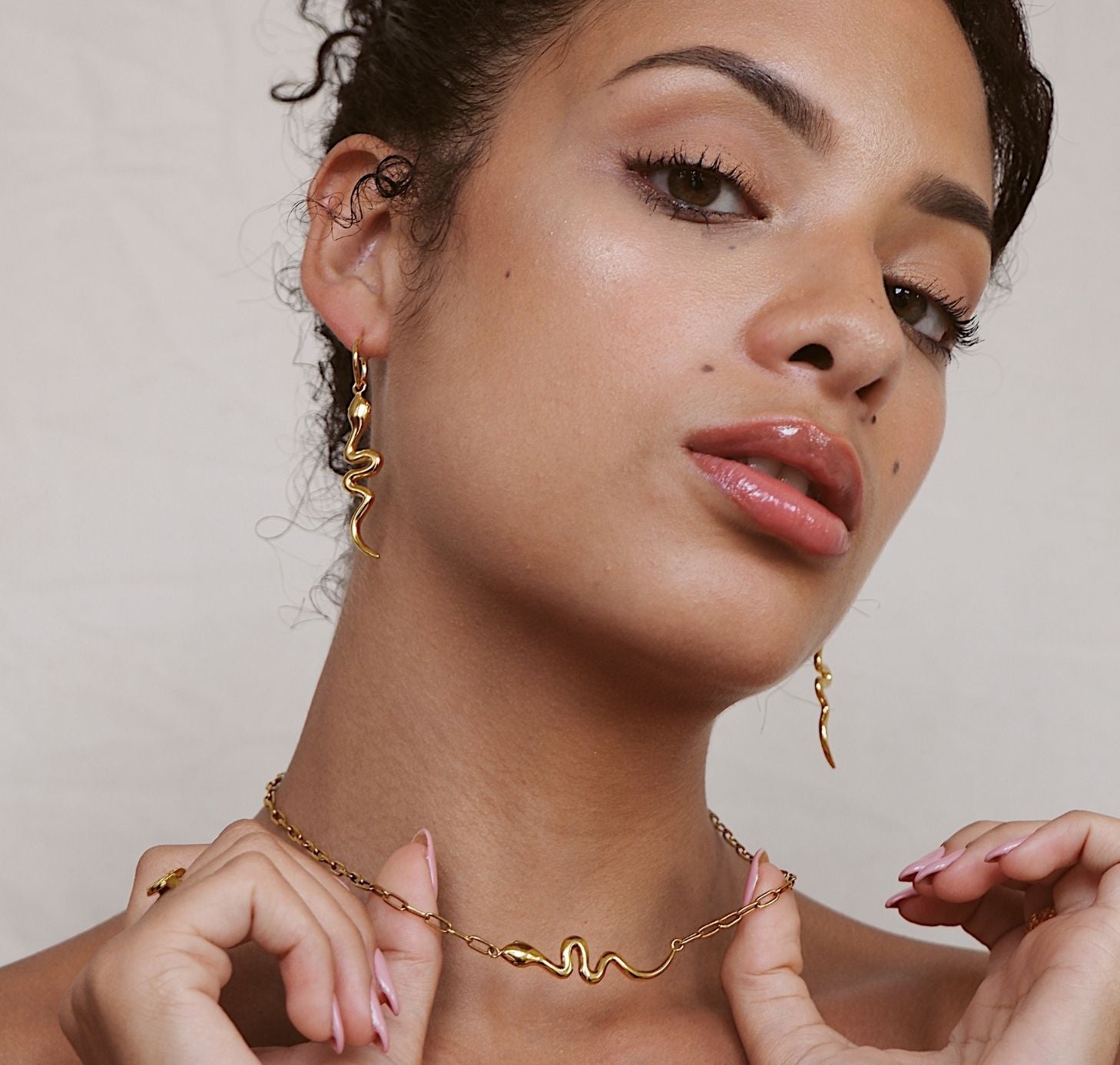 Snake 'Rebirth' Necklace - Gold