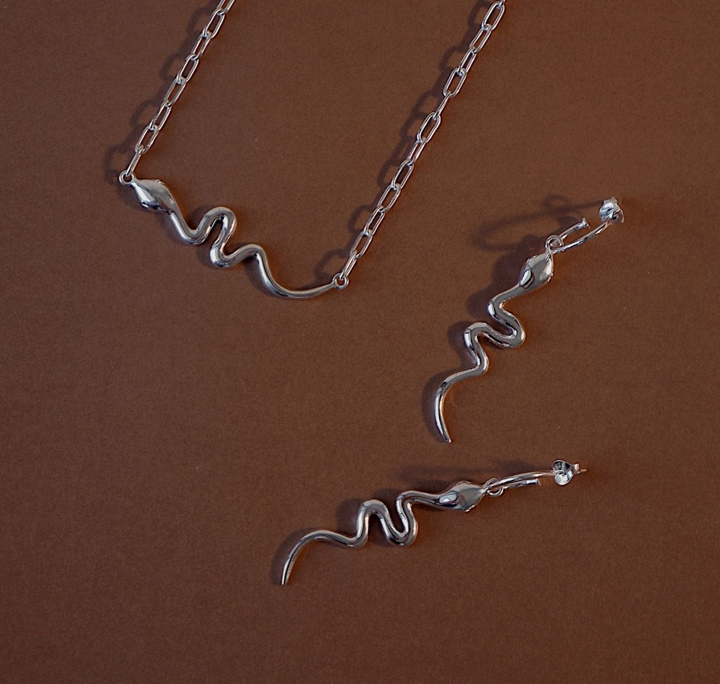 Snake 'Rebirth' Necklace - Silver