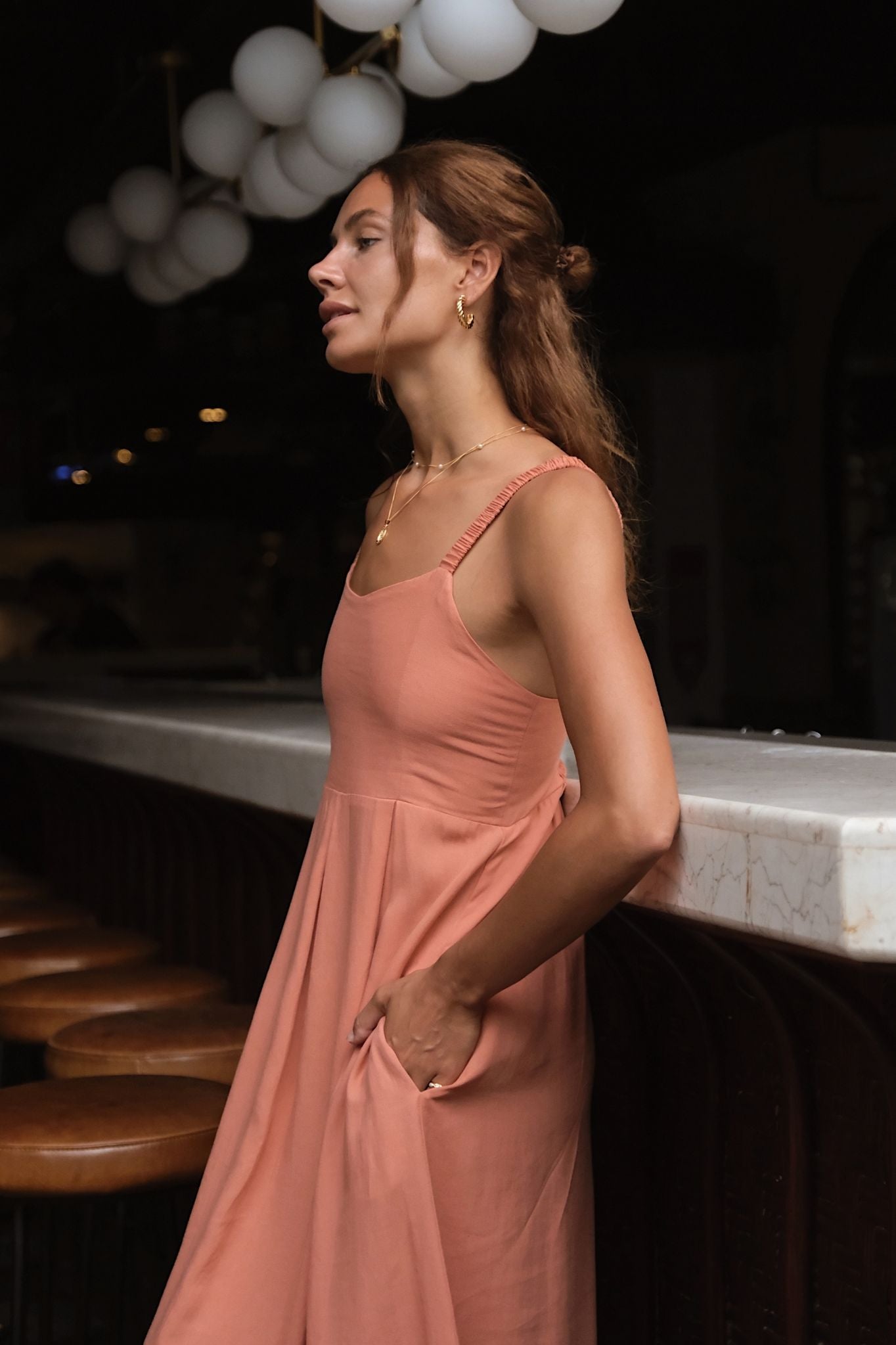 JASMINE DRESS - Vintage Blush