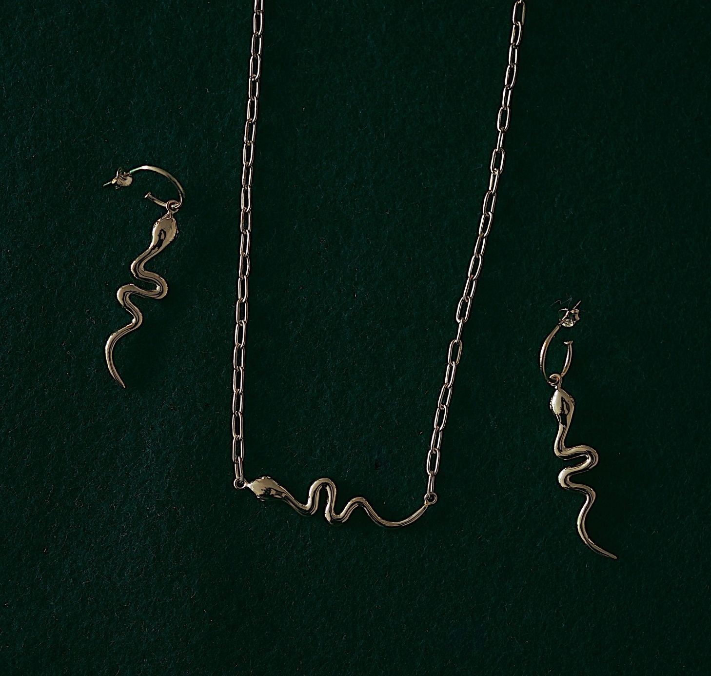 Snake 'Rebirth' Earrings - Gold