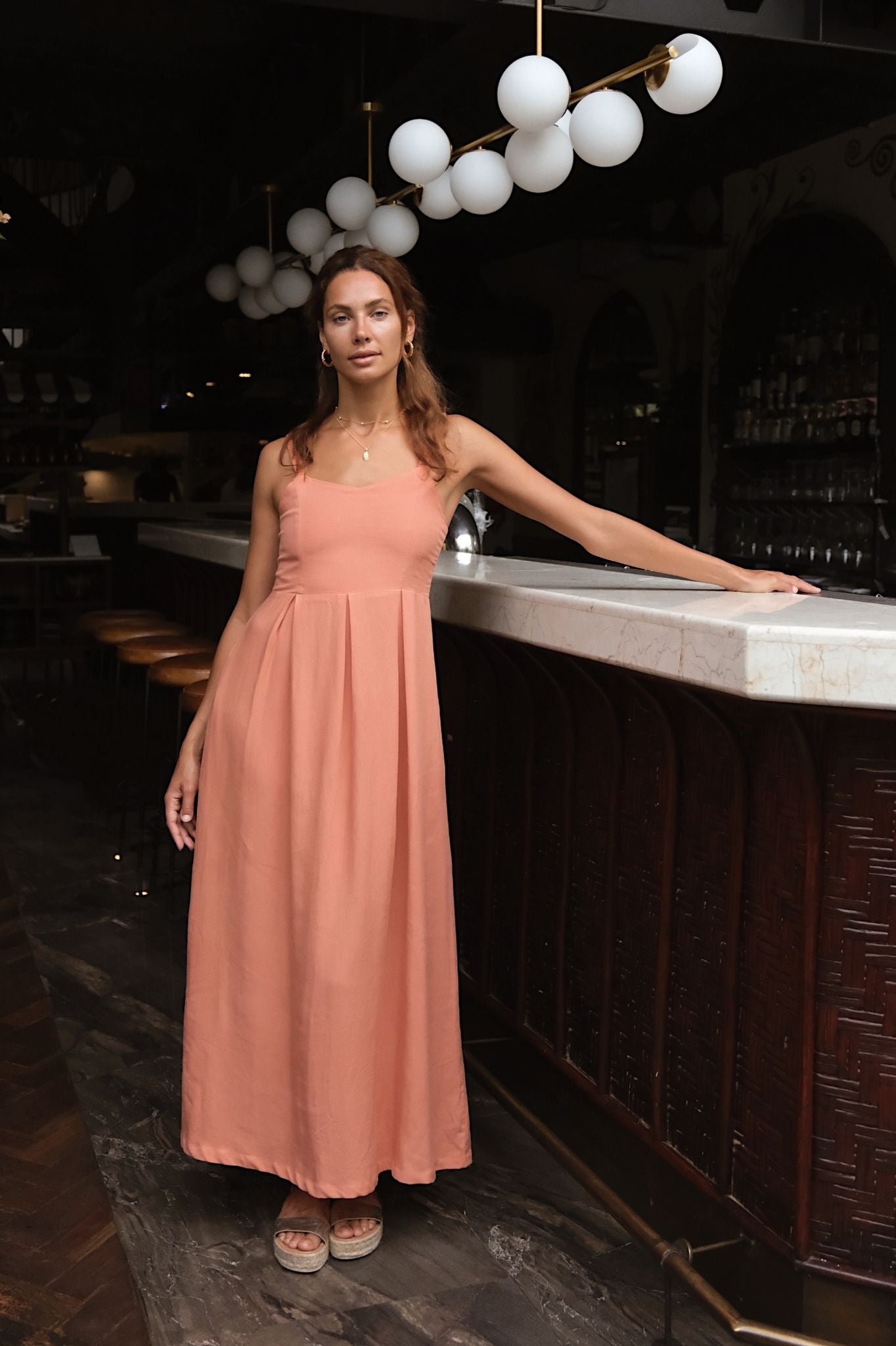 JASMINE DRESS - Vintage Blush XL / 2XL JASMINE DRESS - Vintage Blush XL / 2XL