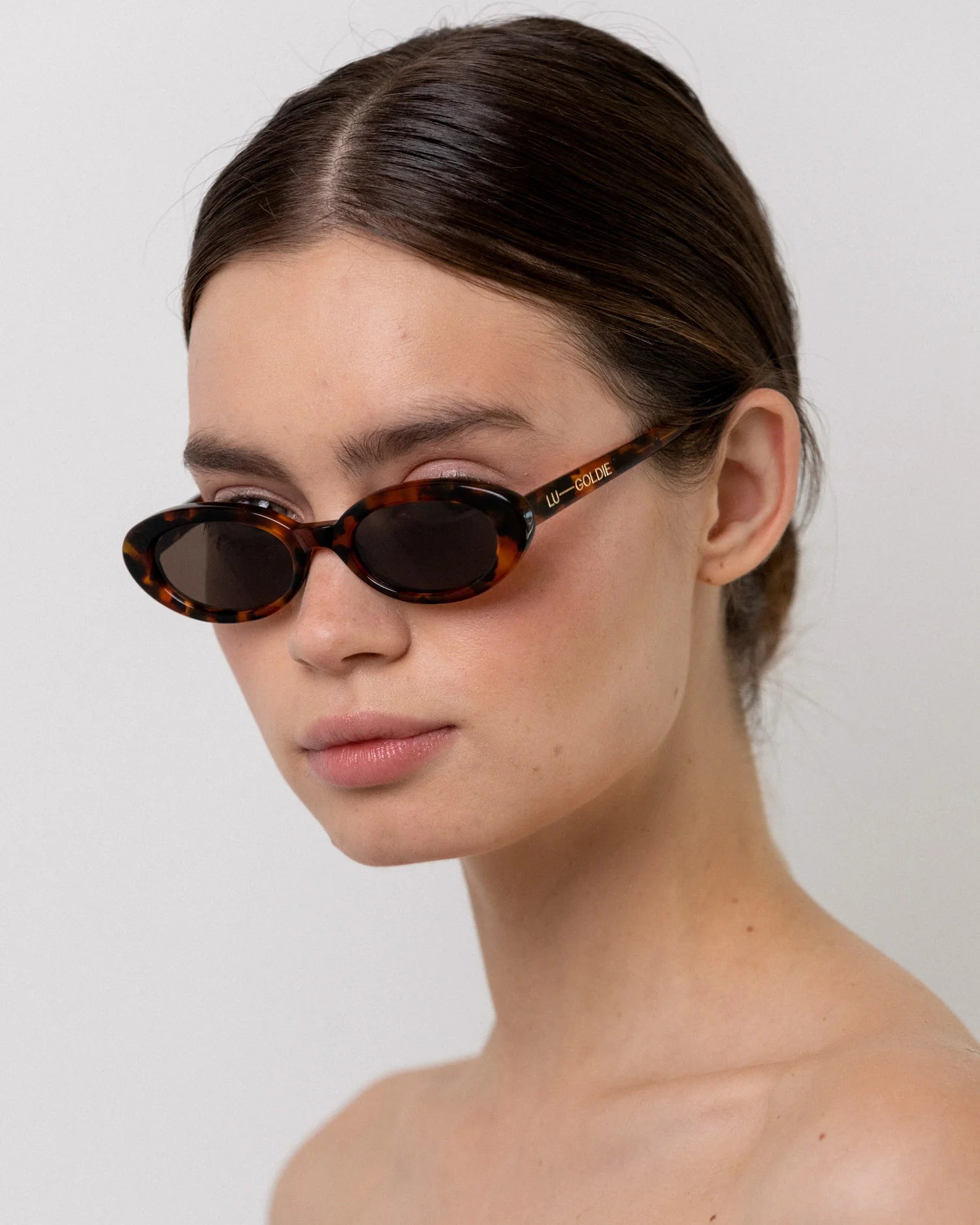 Lu Goldie - Sylvie Tortoise Sunglasses