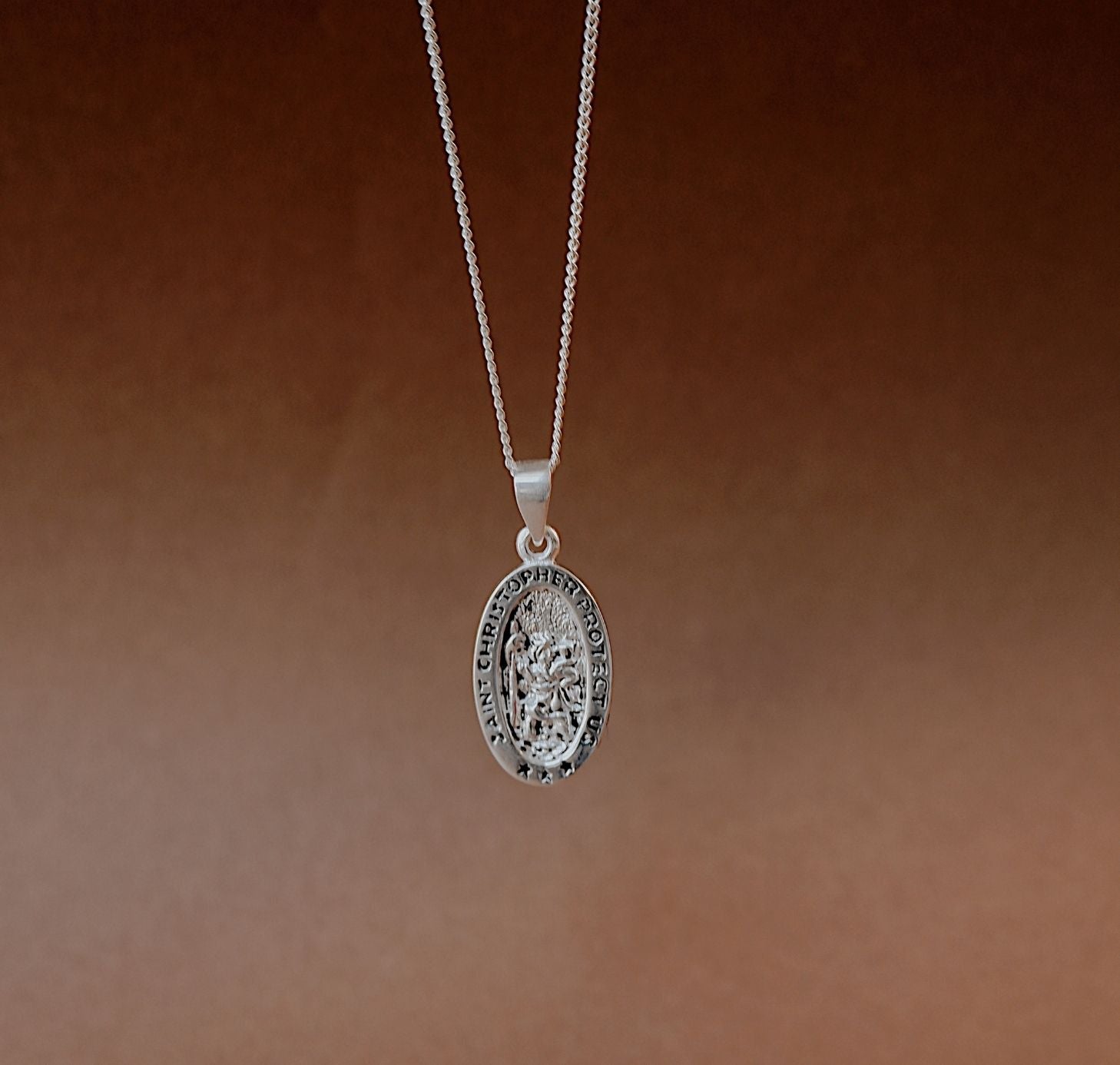 St Christopher - Saint of Safe Travel & Travellers CHARM ONLY - Silver