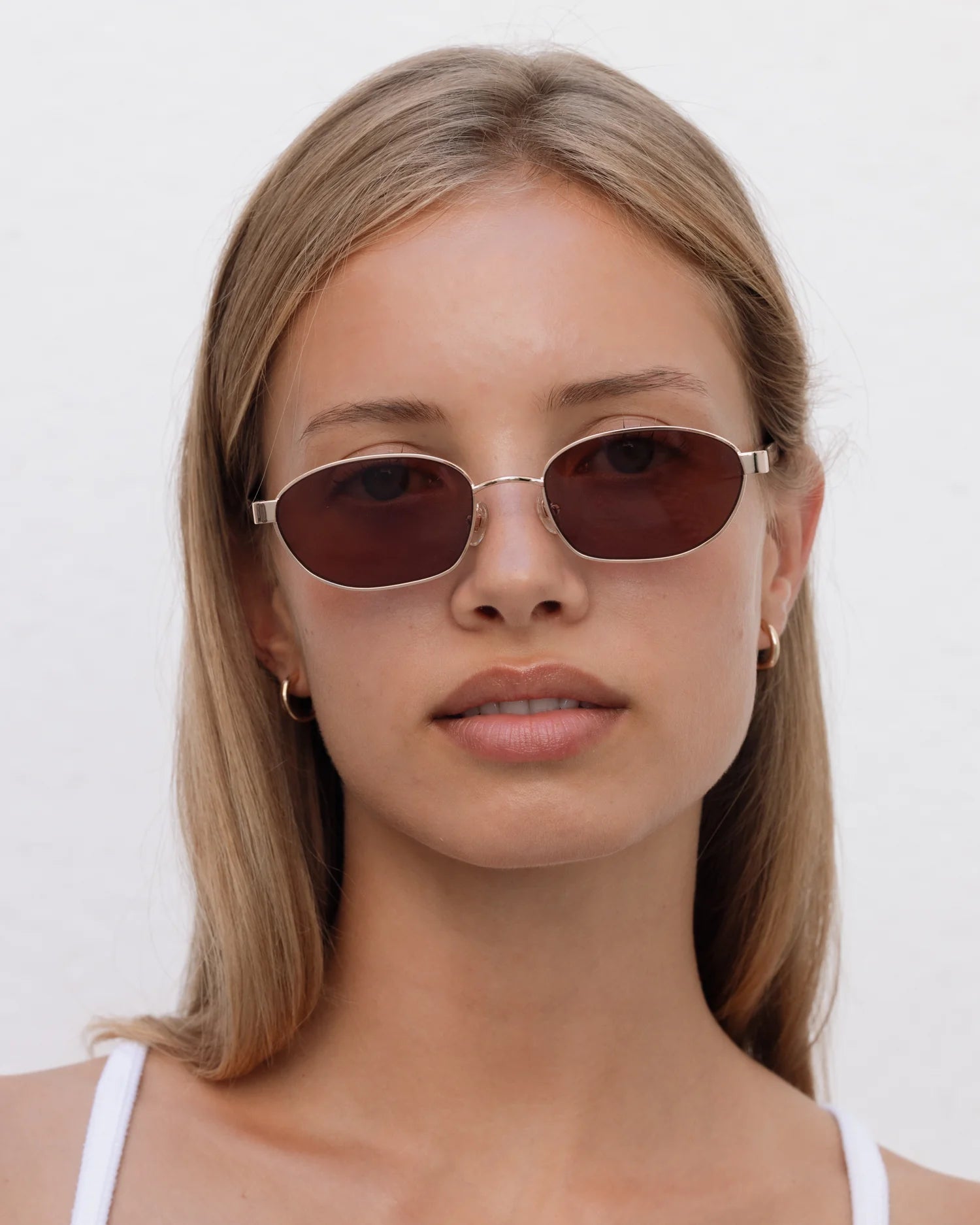 Lu Goldie - Lara Sunglasses - Chestnut