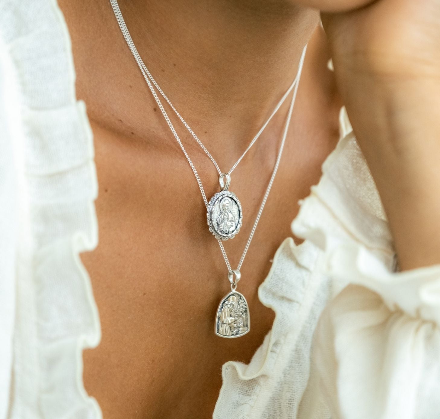 St Assisi - Saint of Animals & Environment - CHARM ONLY - Silver