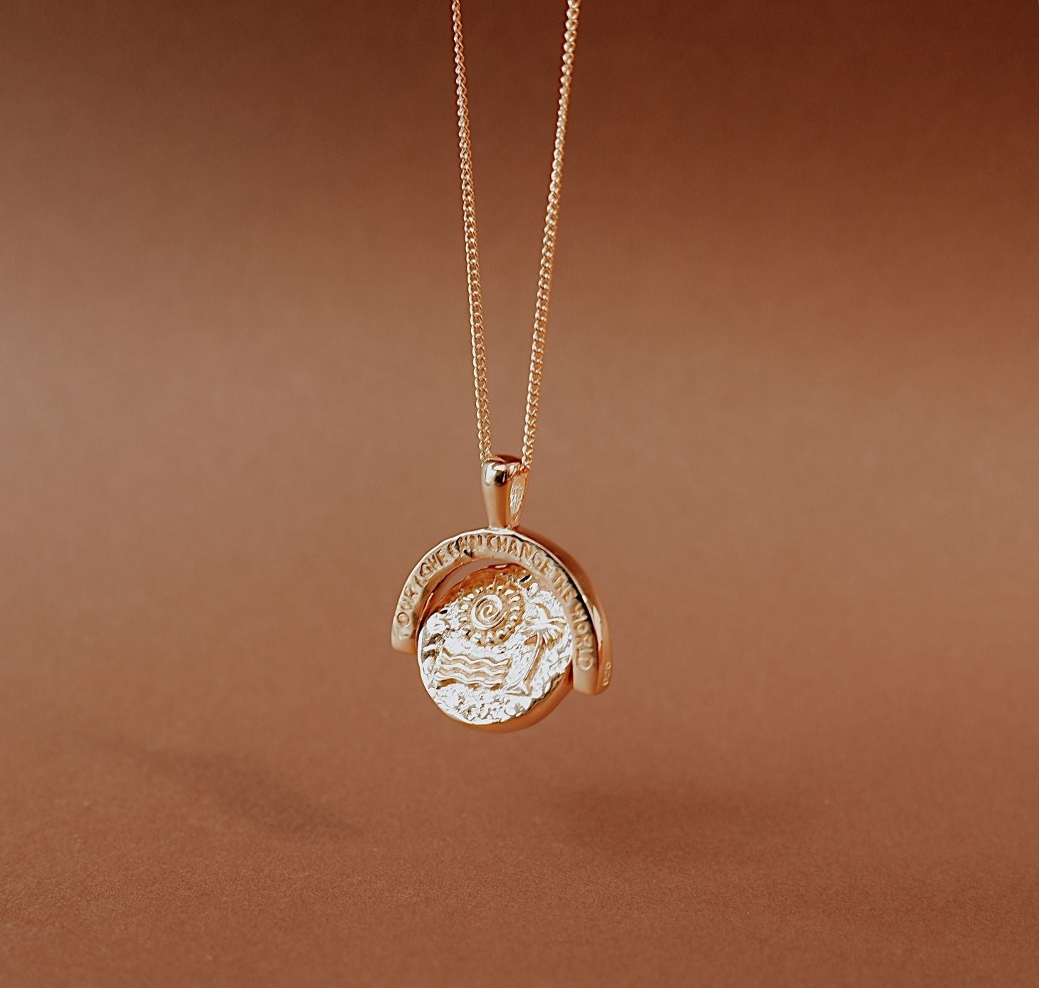 on hanging photo Abundance Necklace (Reversible) - Gold