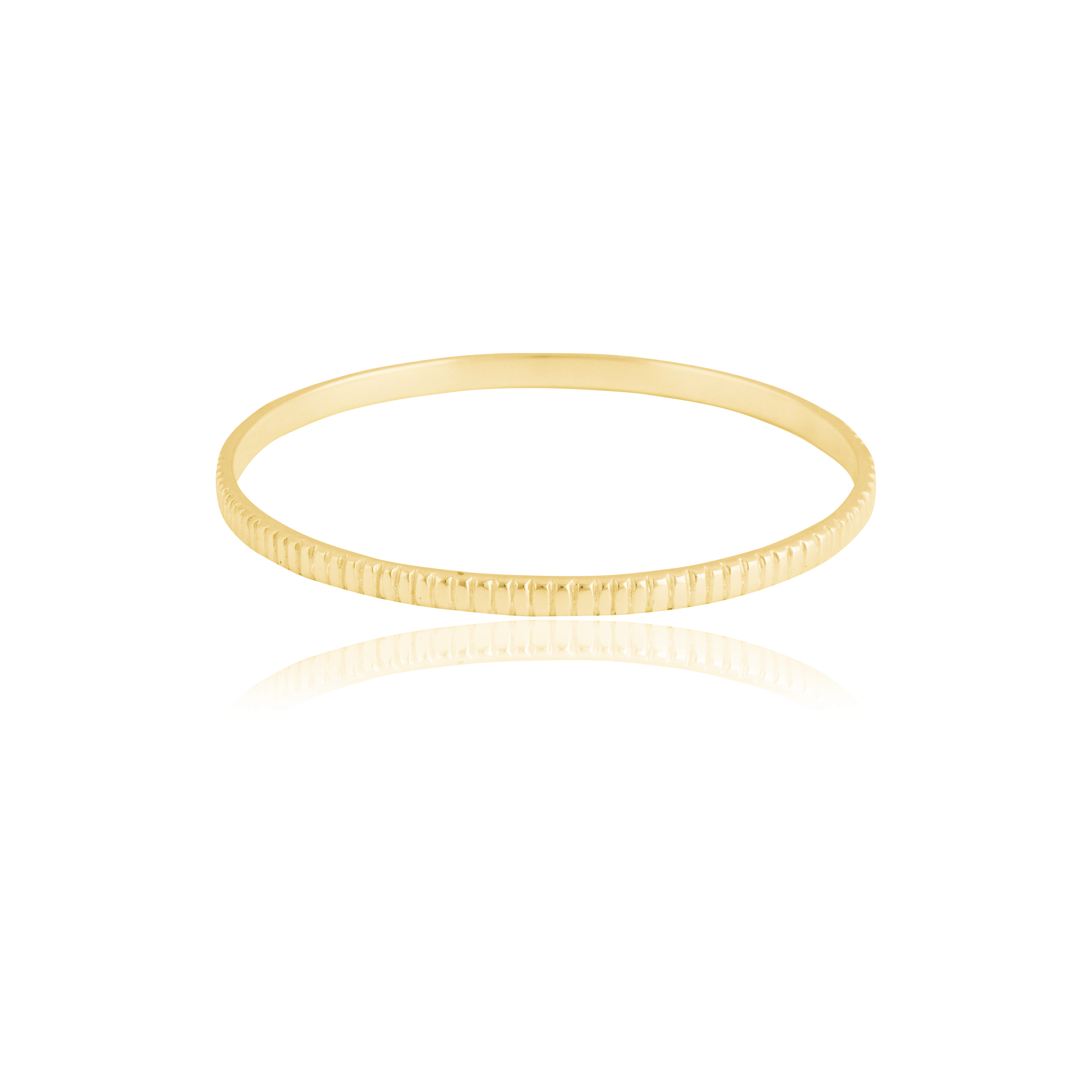 The MET Stripe Bracelet - Gold 4mm on white background