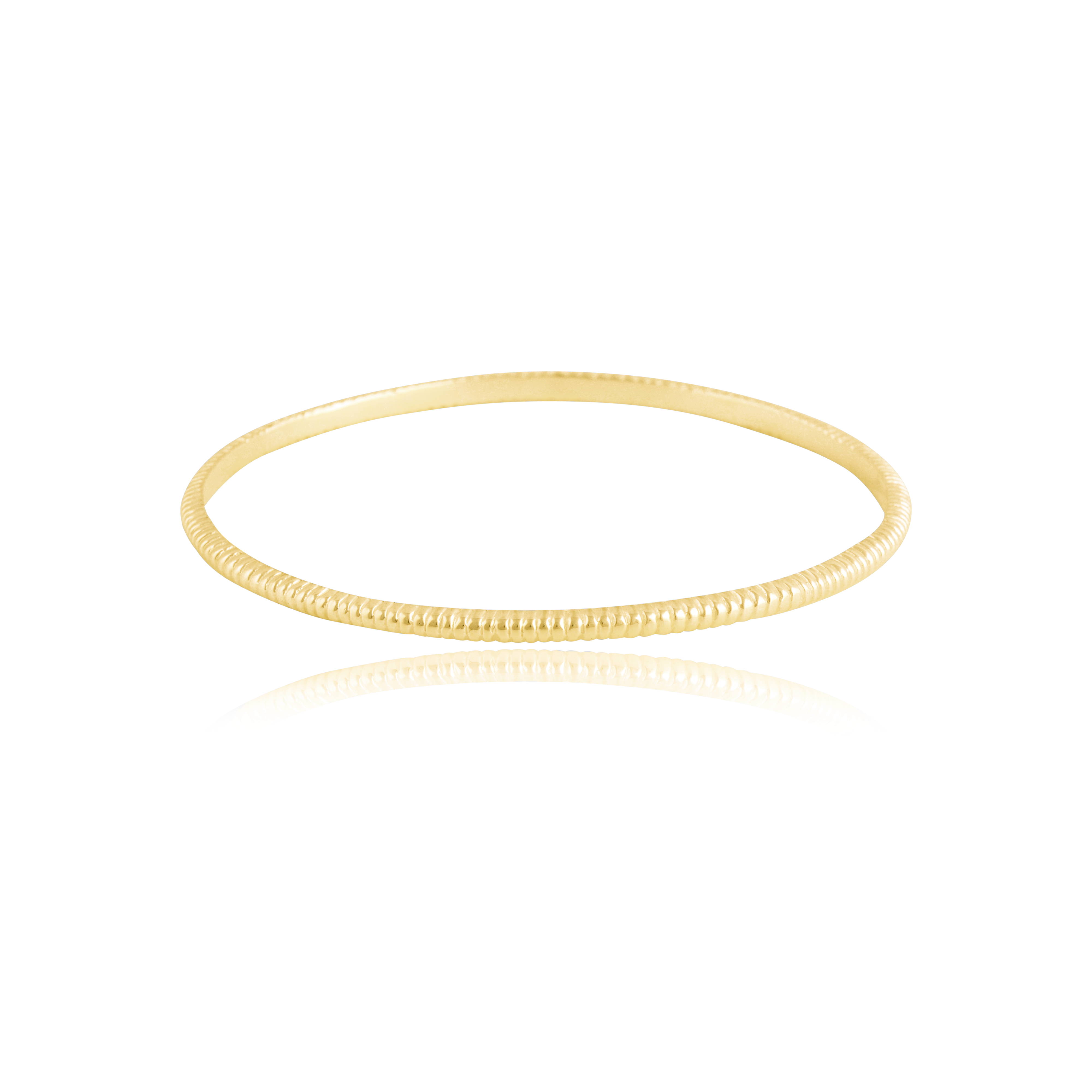 The Baby MET Stripe Bracelet - Gold 2.5mm