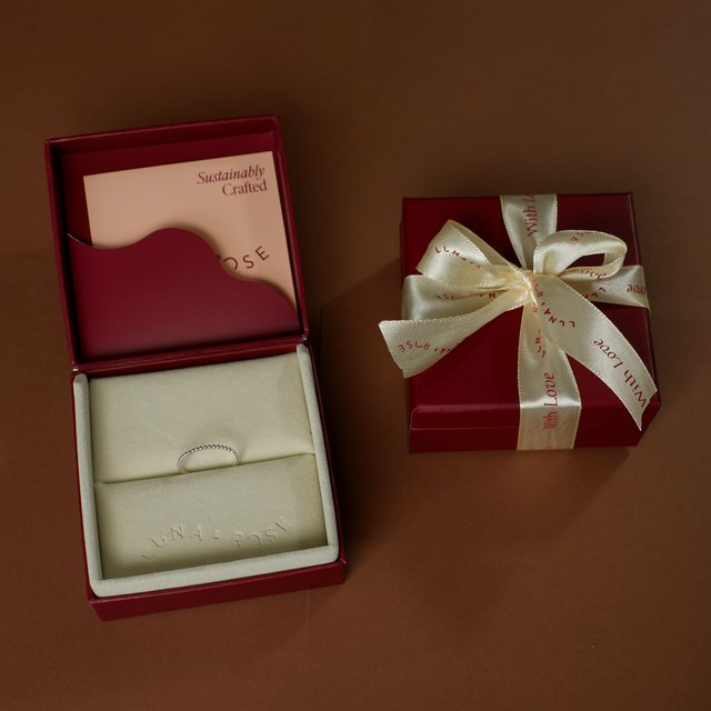 Central Park Dotty Ring -silver in packaging luna and rose