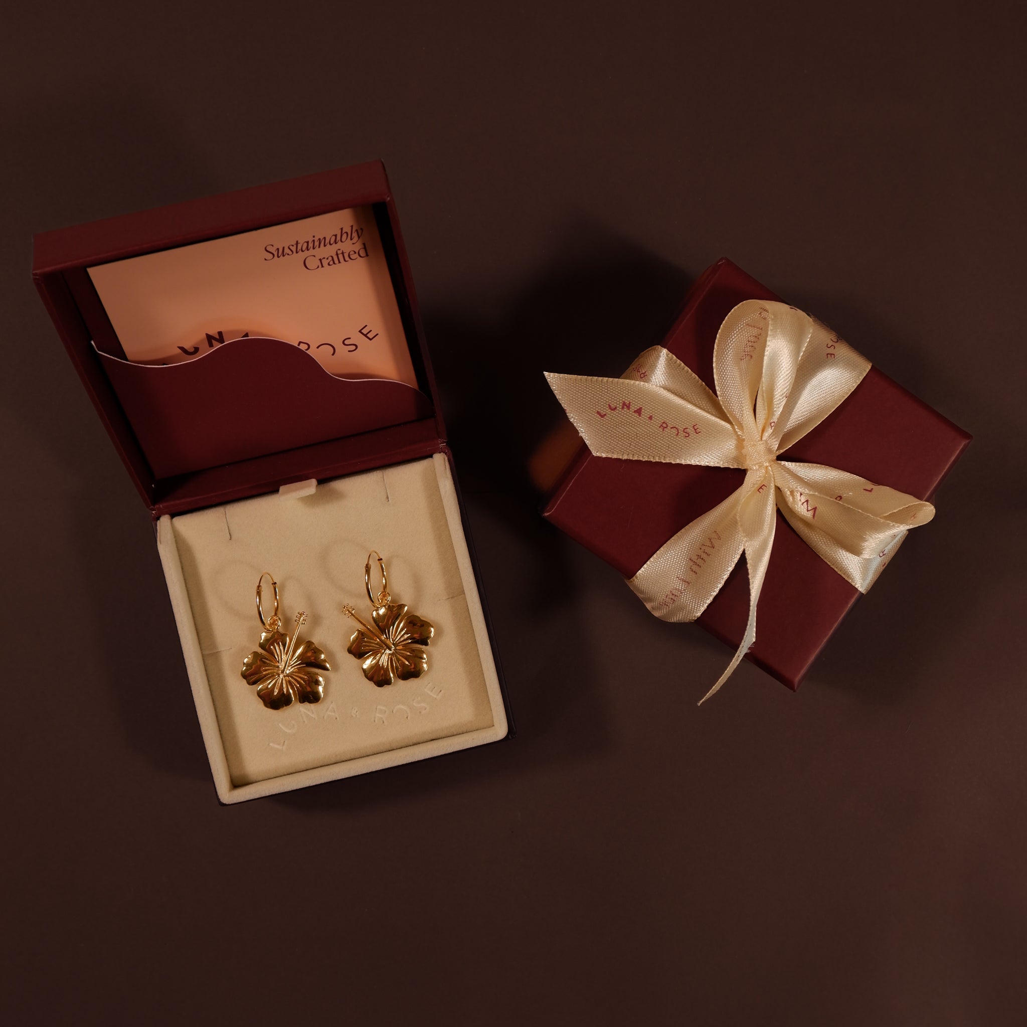 Hibiscus Huggies - Tahnee Kelland x Luna & Rose - Gold