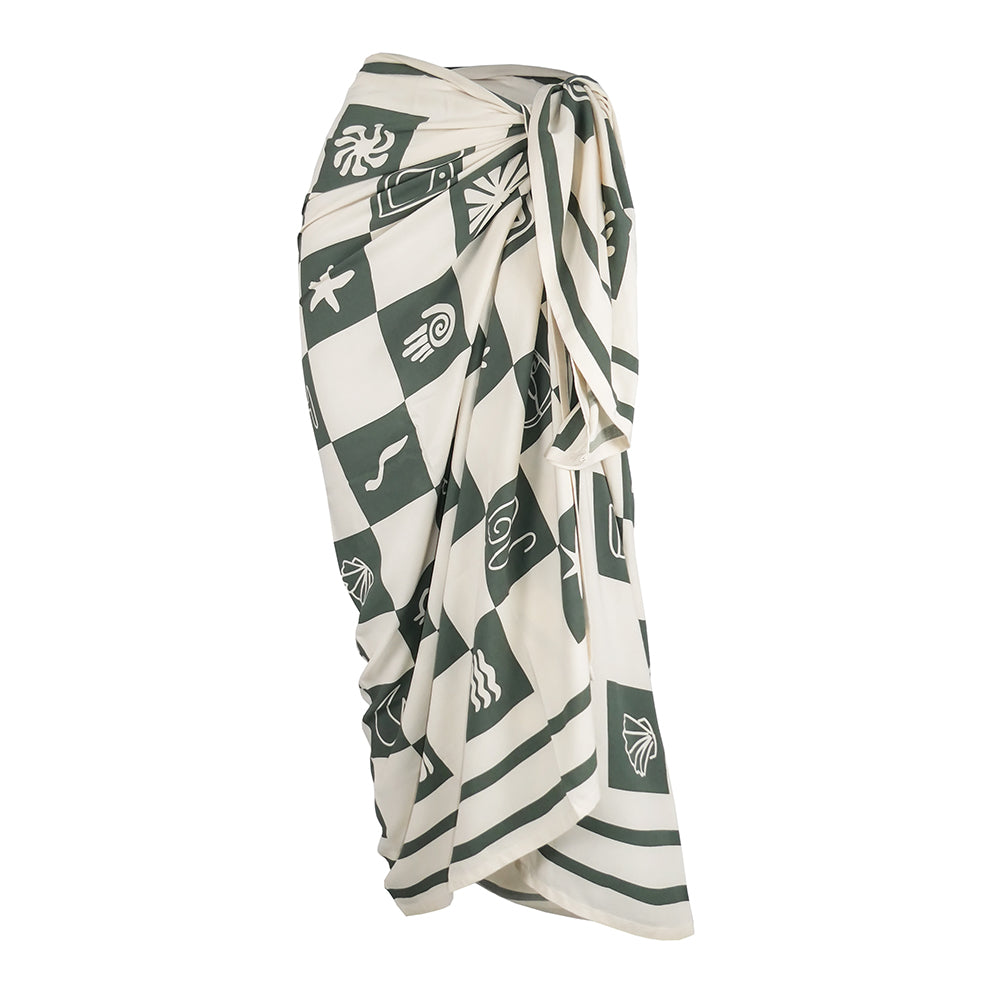 Eucalyptus sarong product image on a white background