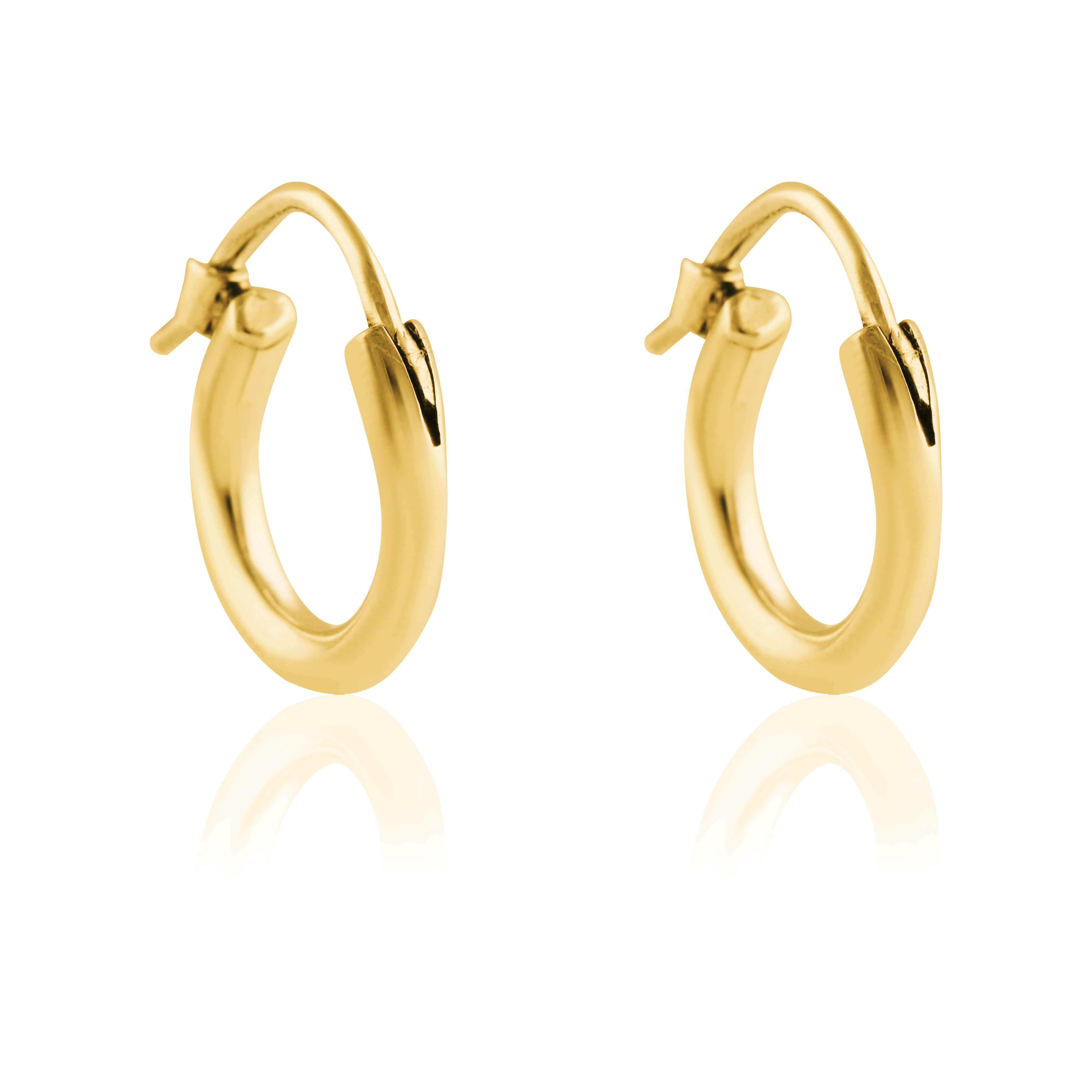 Signature Hoops 10mm petite- gold