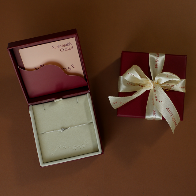 Key BFF Bracelet - SINGLE- Silver in packaging luna and rose