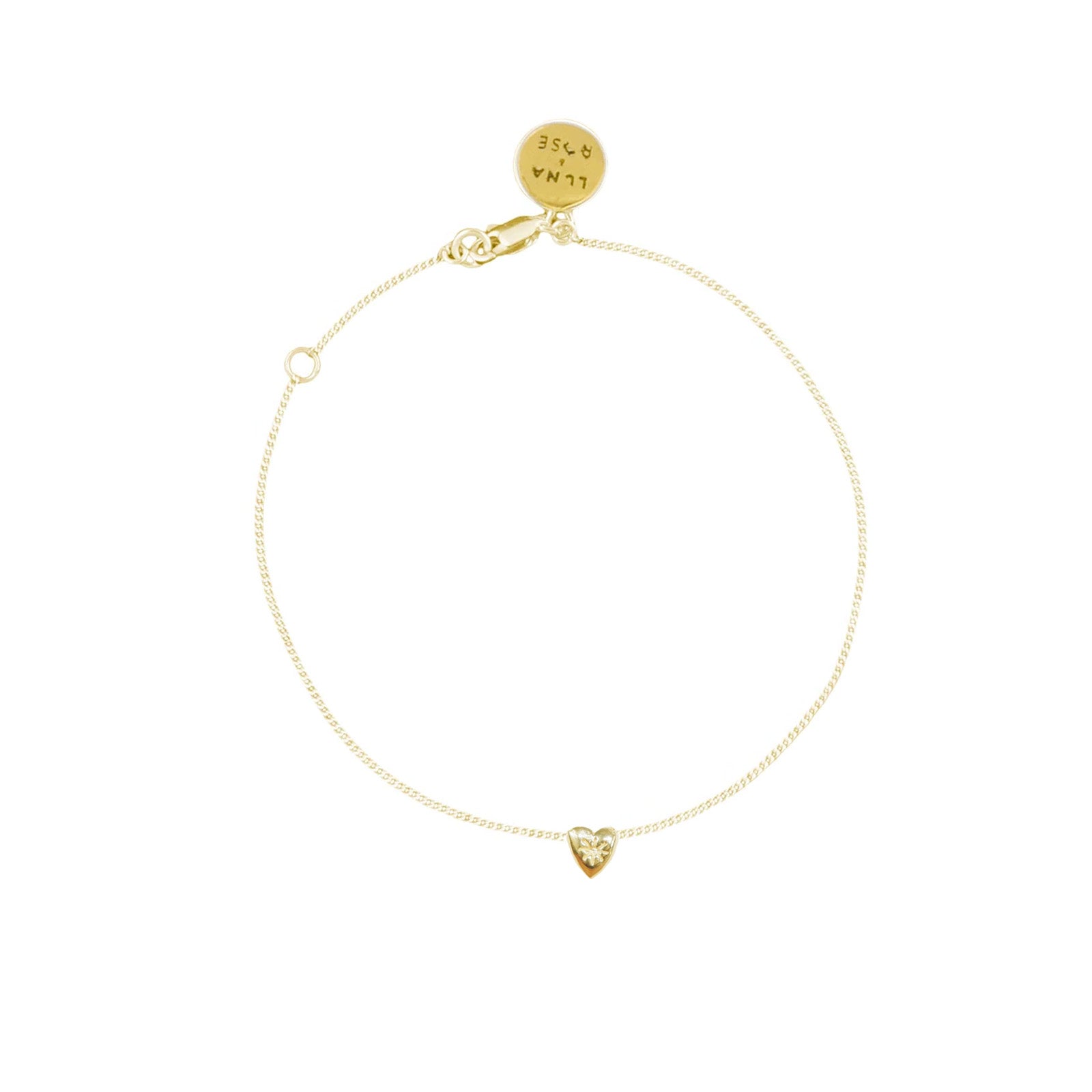 Mini Heart 'Love Puff' Bracelet - Gold