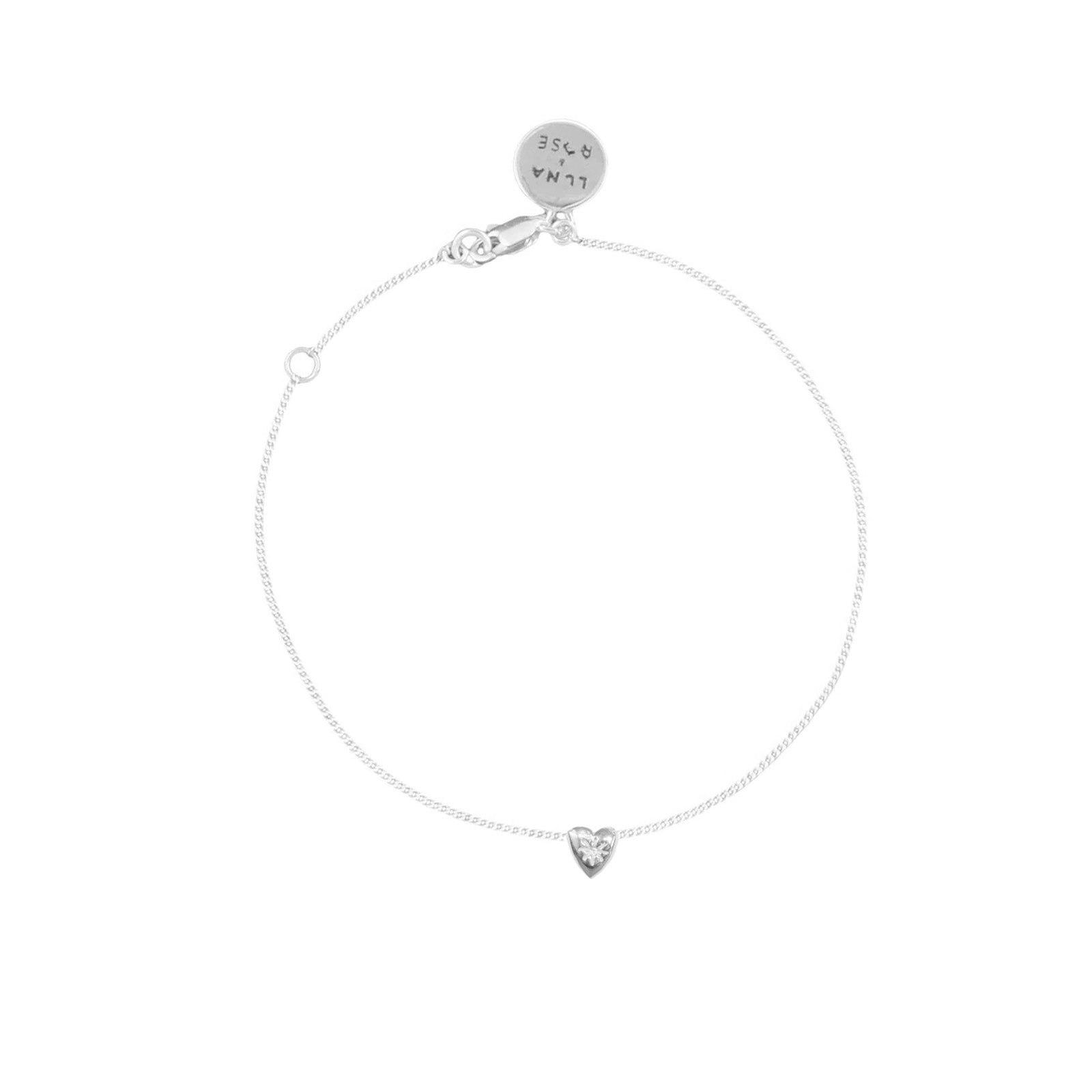 Mini Heart 'Love Puff' Bracelet - Silver