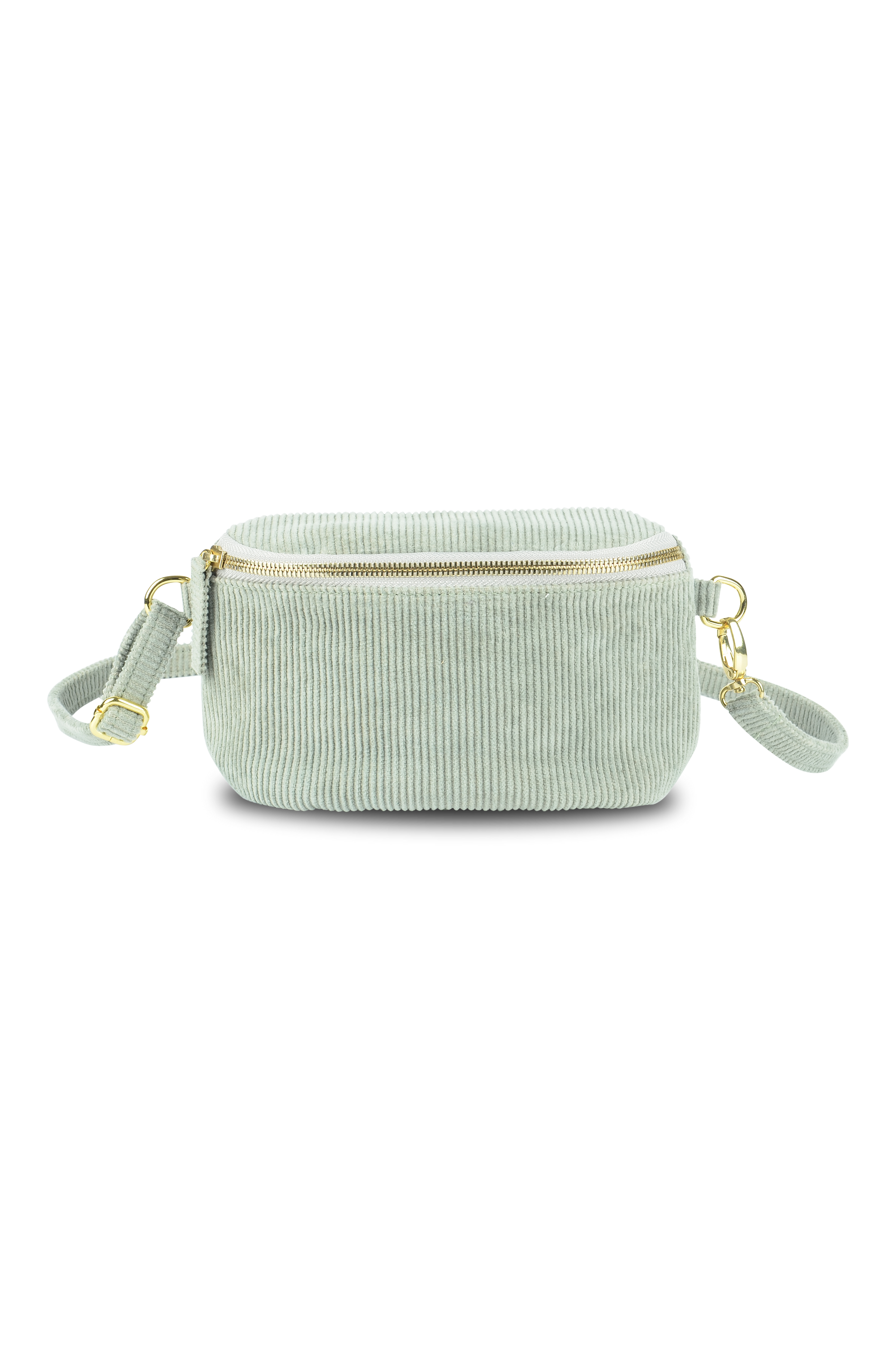 Cord Cross Body Bag Plant Dyed Sage Green Colour