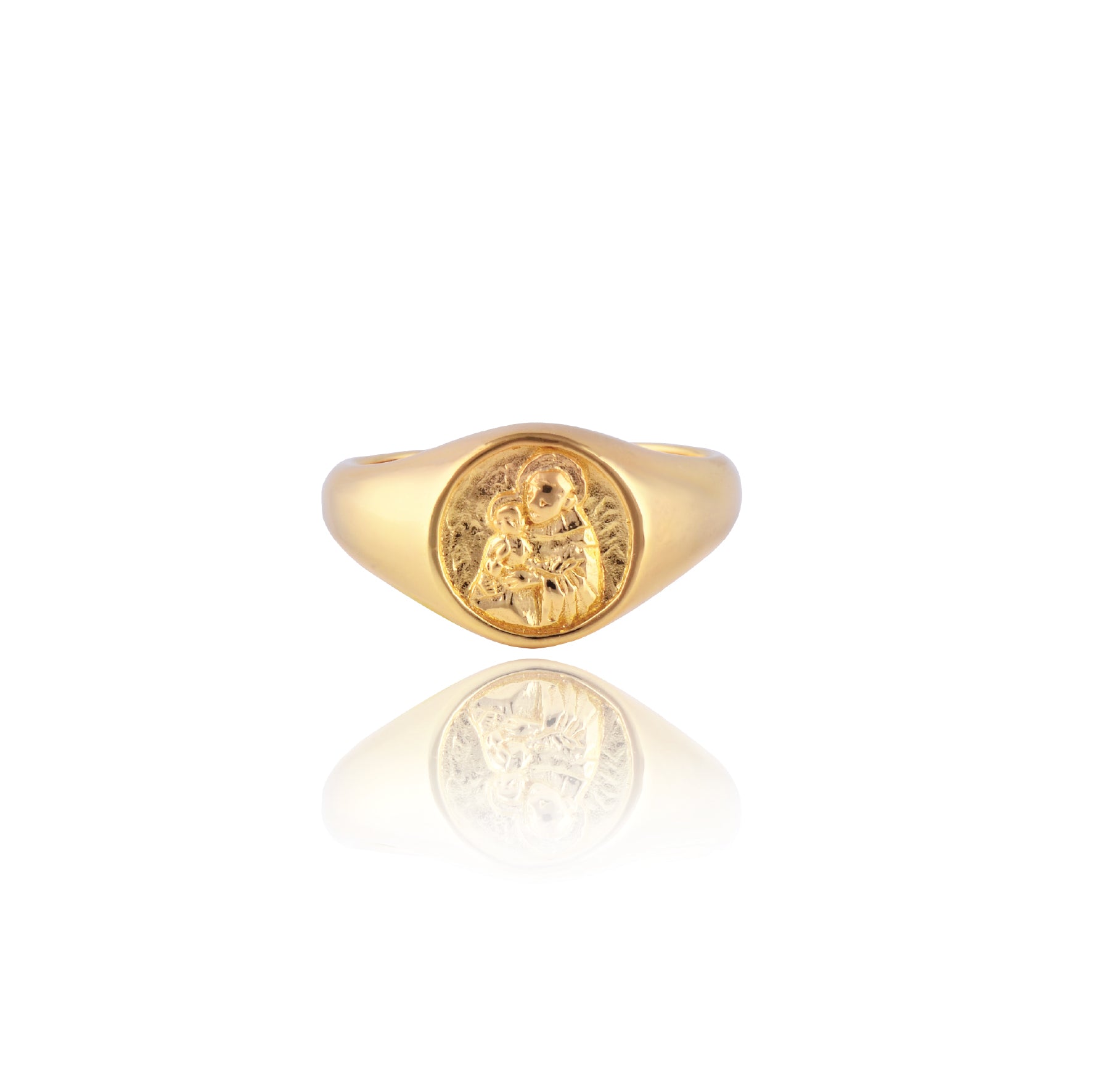 St Anthony Signet Ring for Men & Women