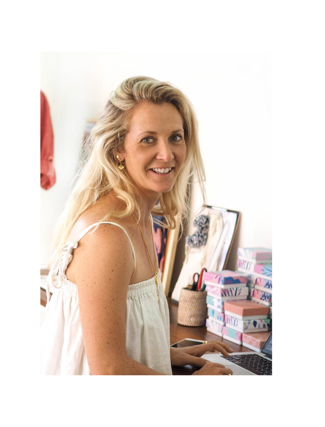 Rosie Shelton Owner and Director of Luna & Rose sustainable accessories line