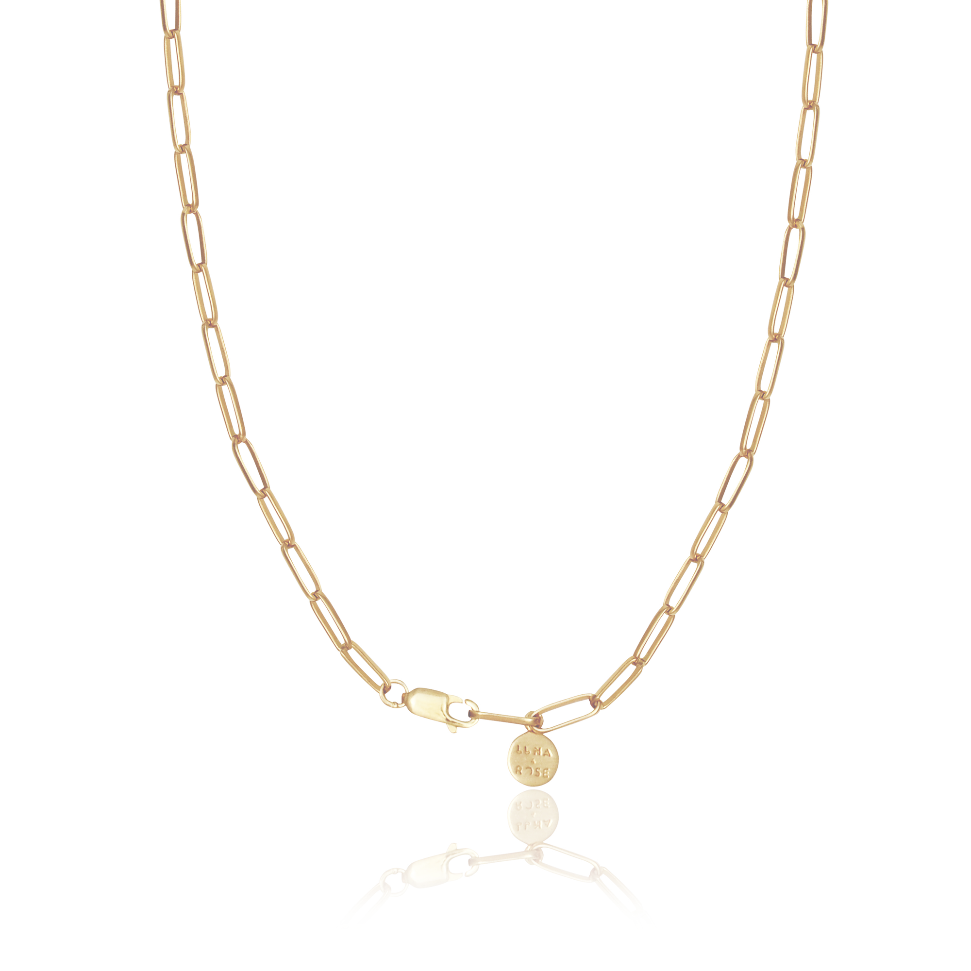 Washington Paper Clip Chain Necklace - Gold