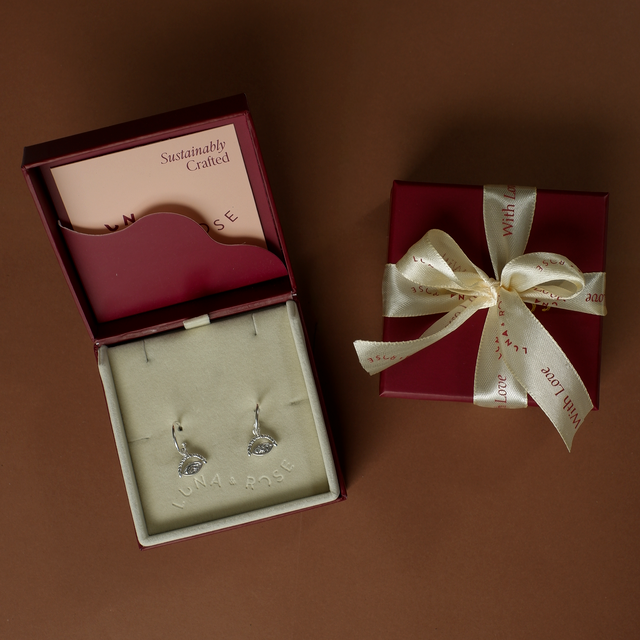 Protection Evil Eye Earrings - Silver