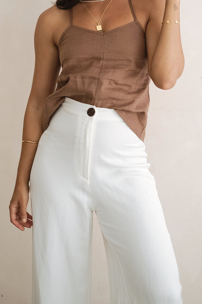 BANKS PANTS - Coconut White