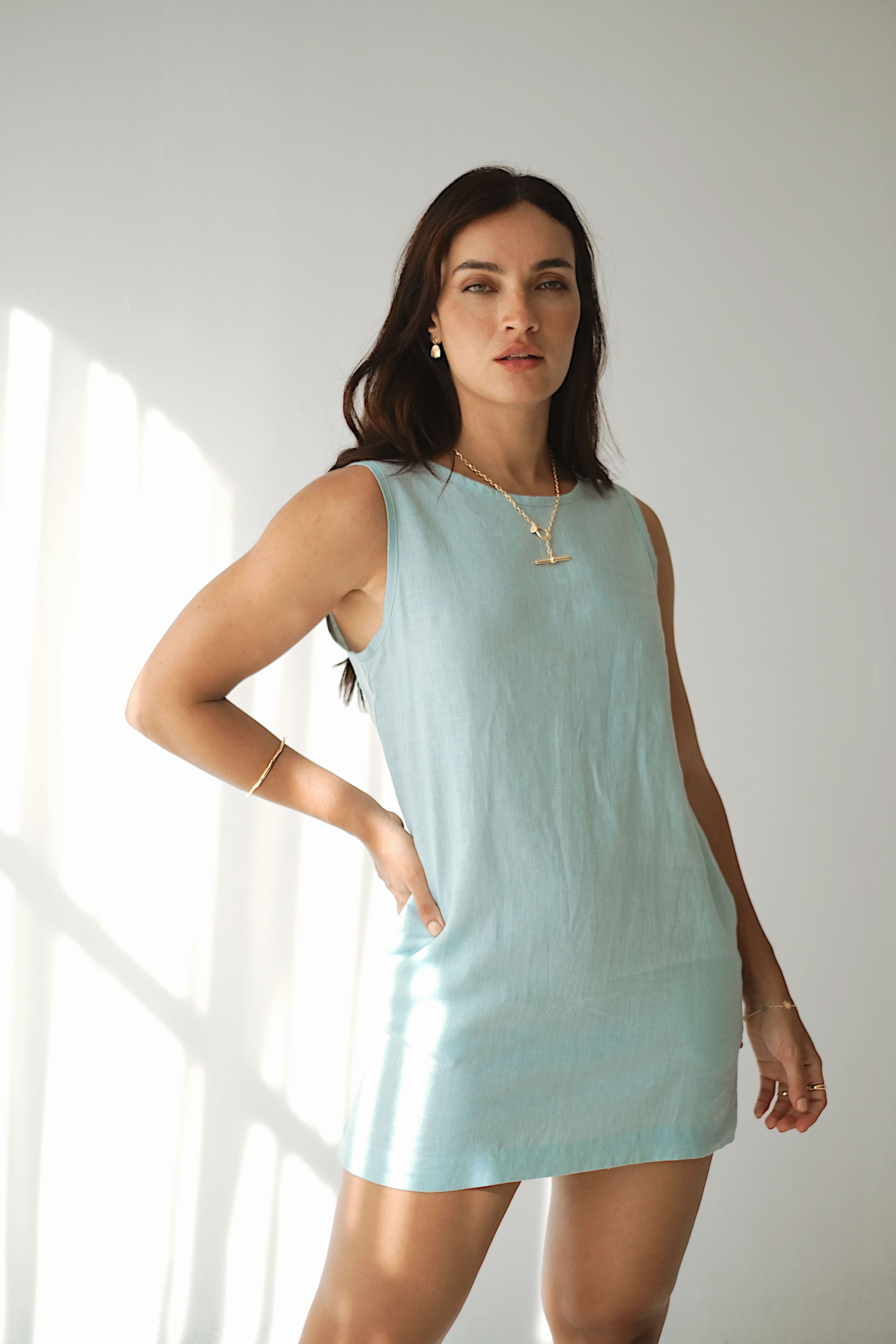 DOLLY DRESS - Sky Blue DOLLY DRESS - Sky Blue