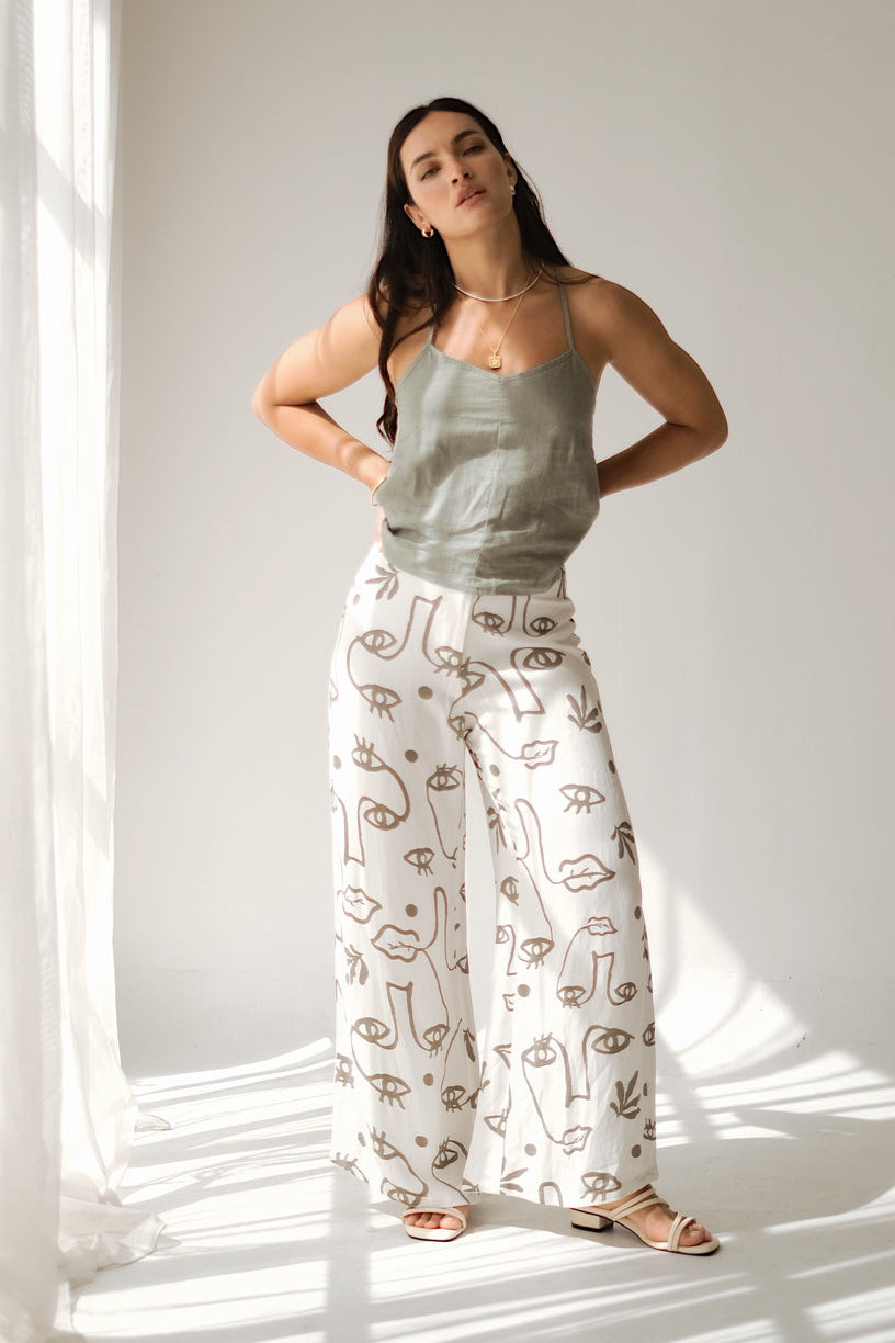 BANKS PANTS - Plant Eyes Sage