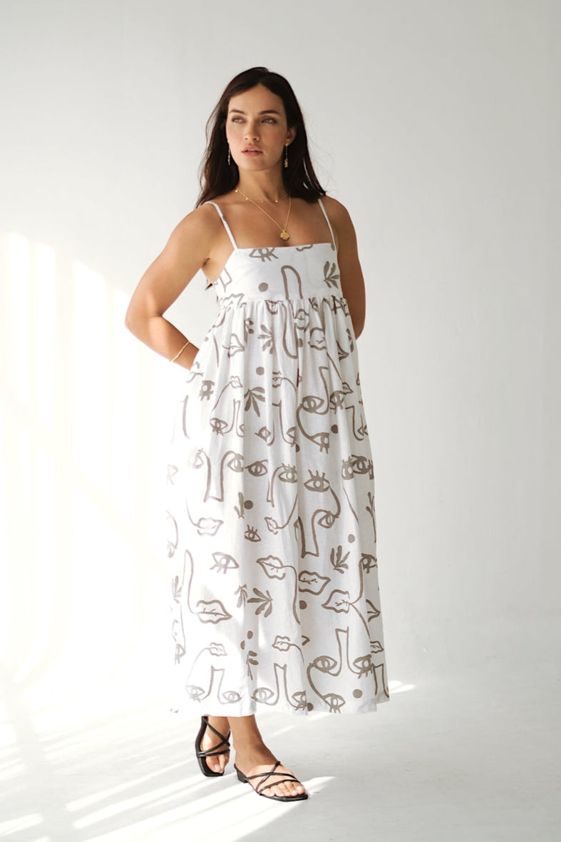 JUNIPER DRESS - Plant Eyes Sage