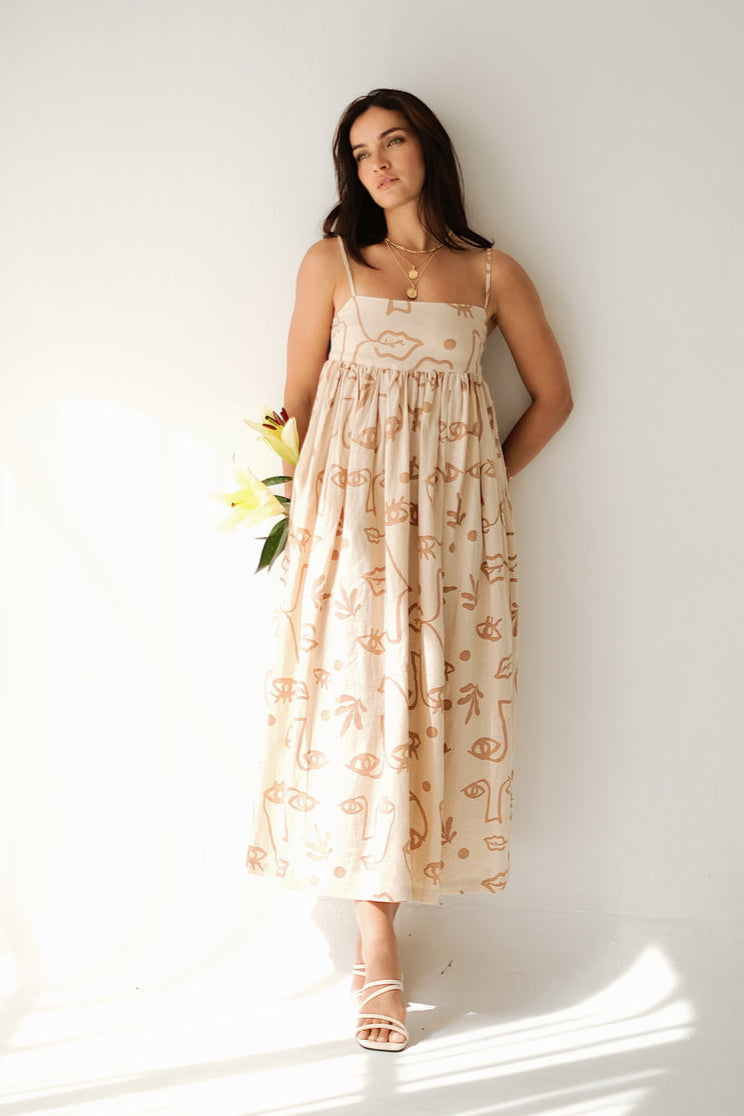 JUNIPER DRESS - Plant Eyes Sand