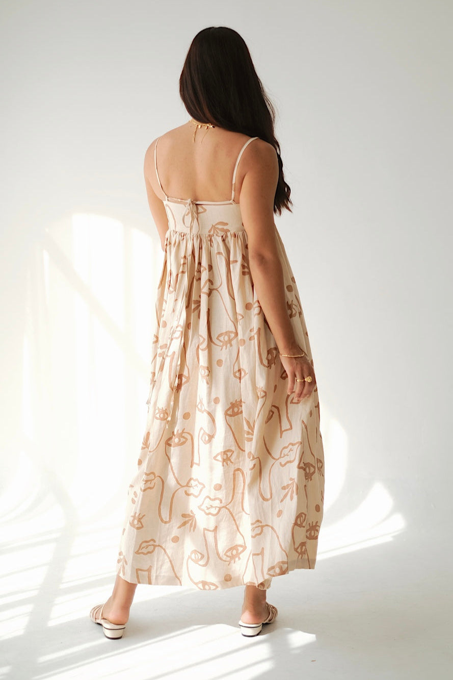 JUNIPER DRESS - Plant Eyes Sand