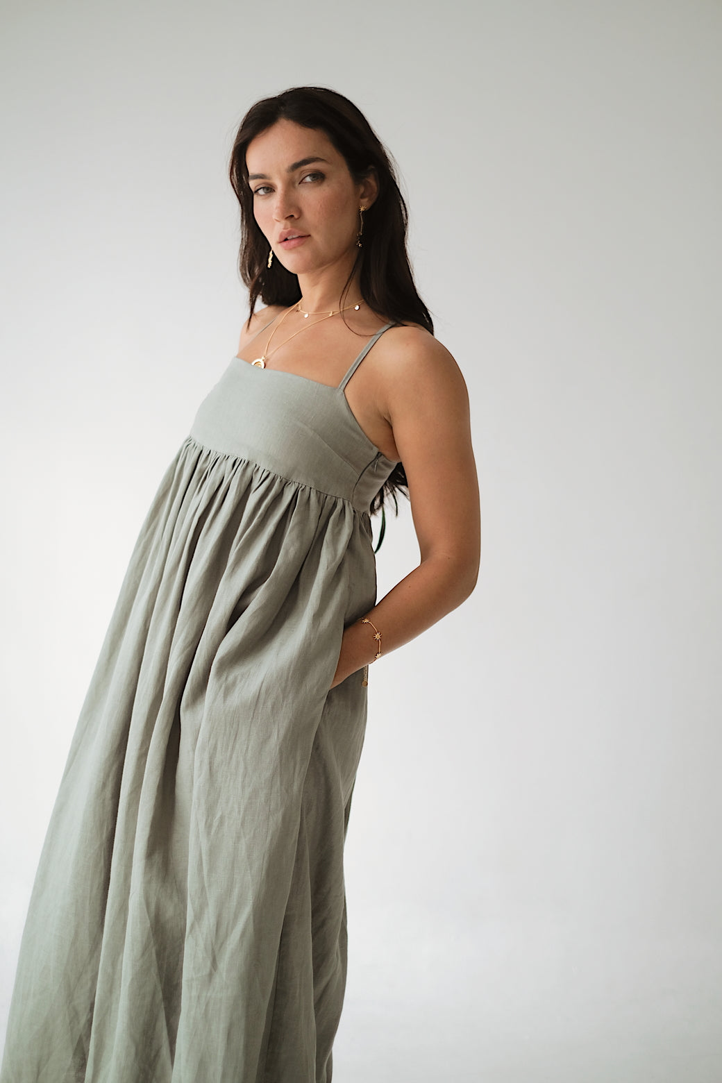 JUNIPER DRESS - Sage